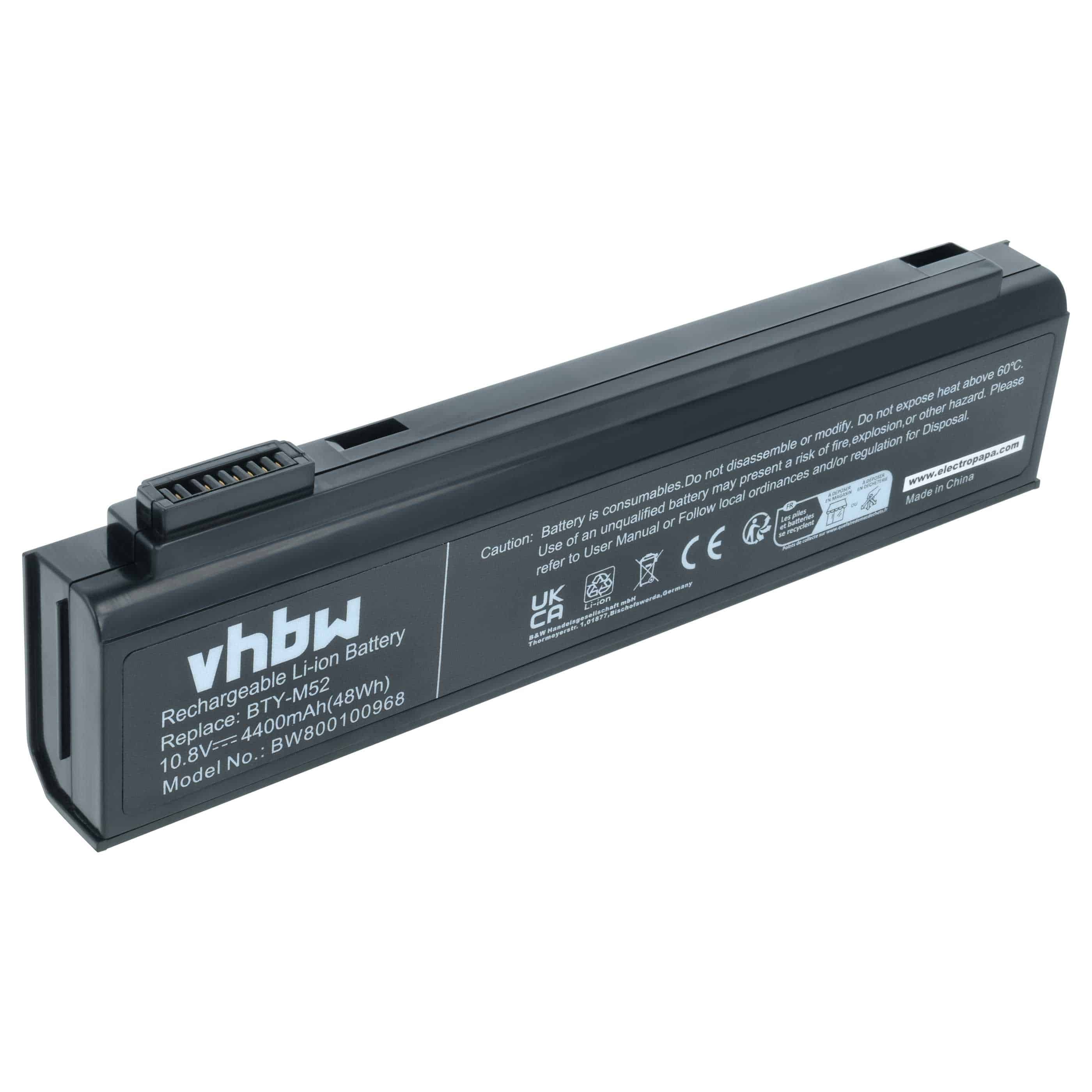 Akumulator do laptopa zamiennik BTY-L71, 957-1016T-005, 925C2590F, 925C2240F - 4400 mAh 10,8 V Li-Ion, czarny