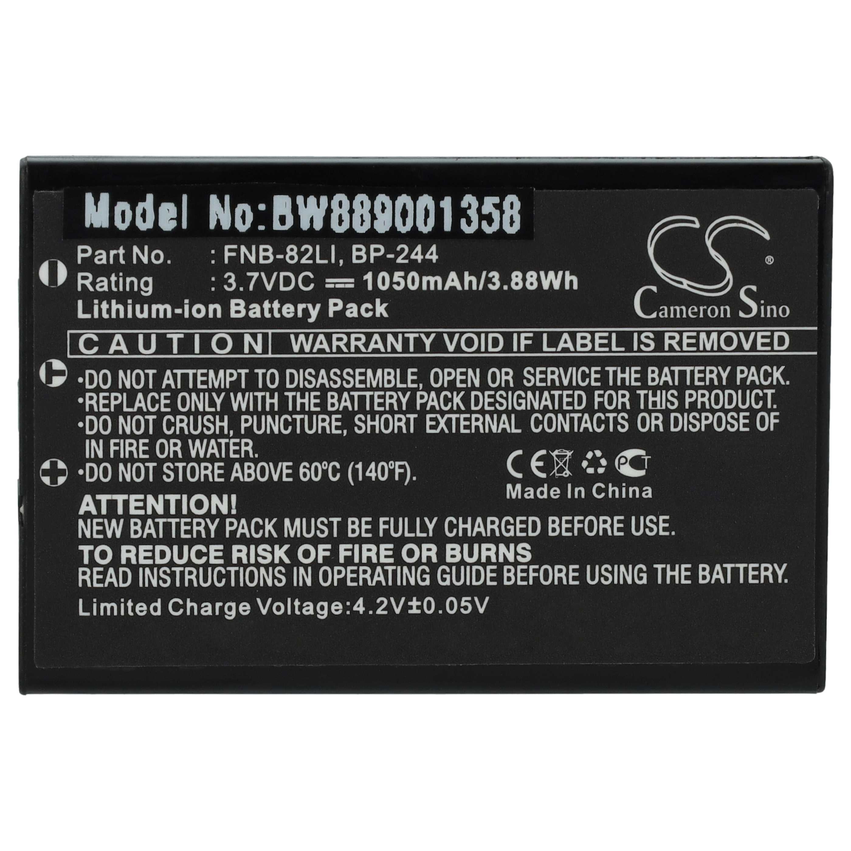 Radio 2x Battery replaces Icom BP-244 - 1050 mAh 3.7 V Li-Ion