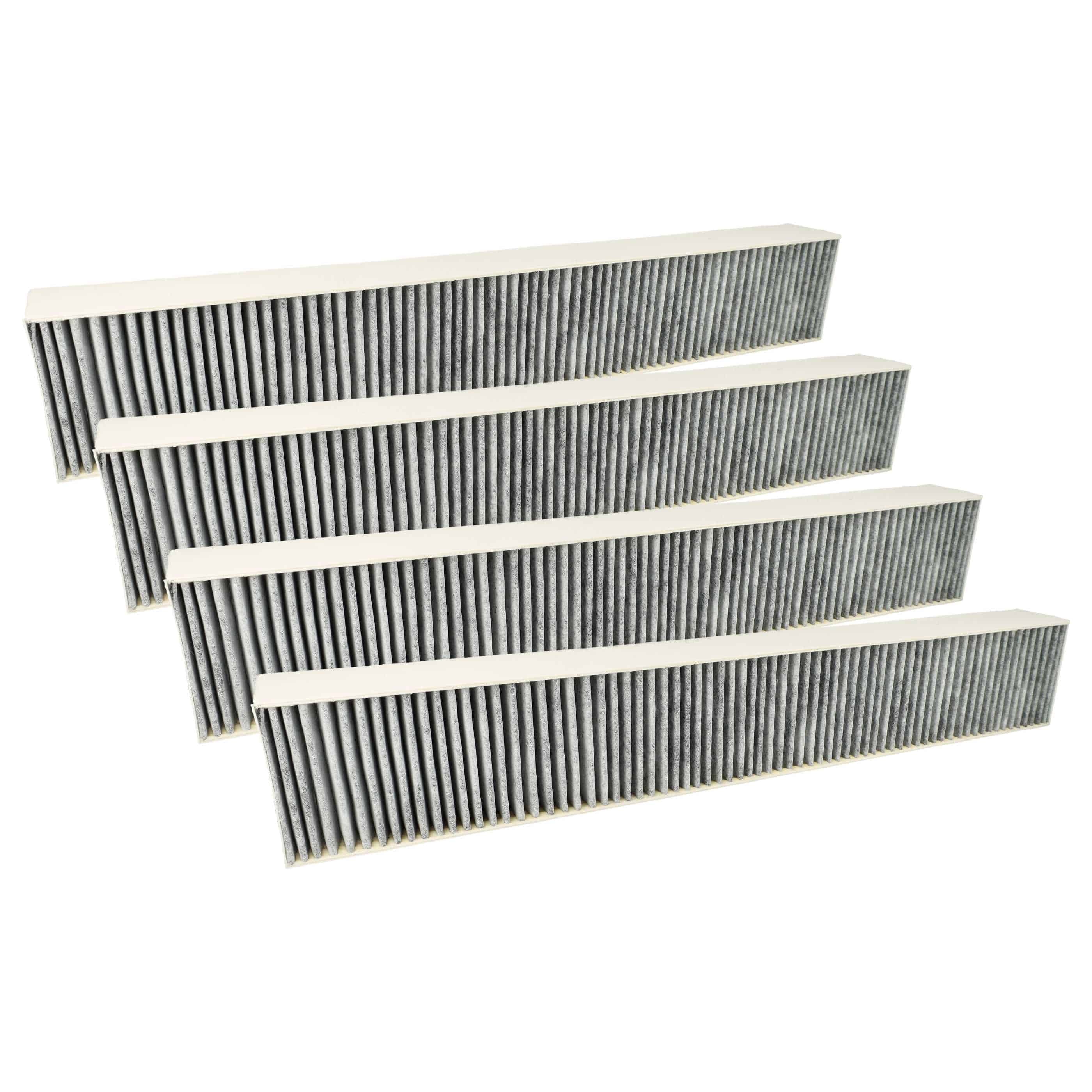 4x Filtres à charbon actif remplace Bosch 17000822, HEZ381700, 8720094250540, HEZ381500 pour hotte Bosch