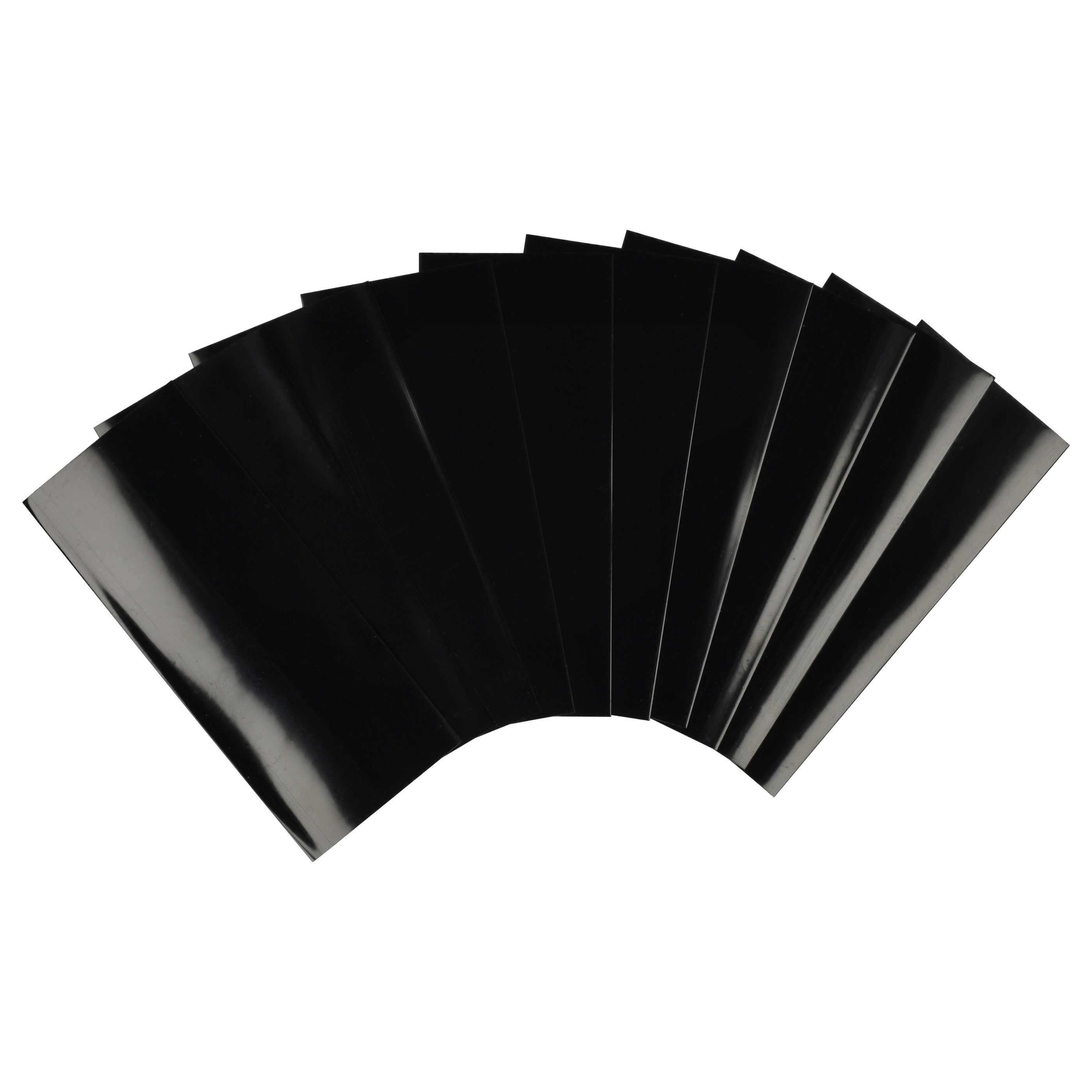 10x Heat Shrink Tubing Suitable for 18650 Battery Cells - Shrink Wrap Black