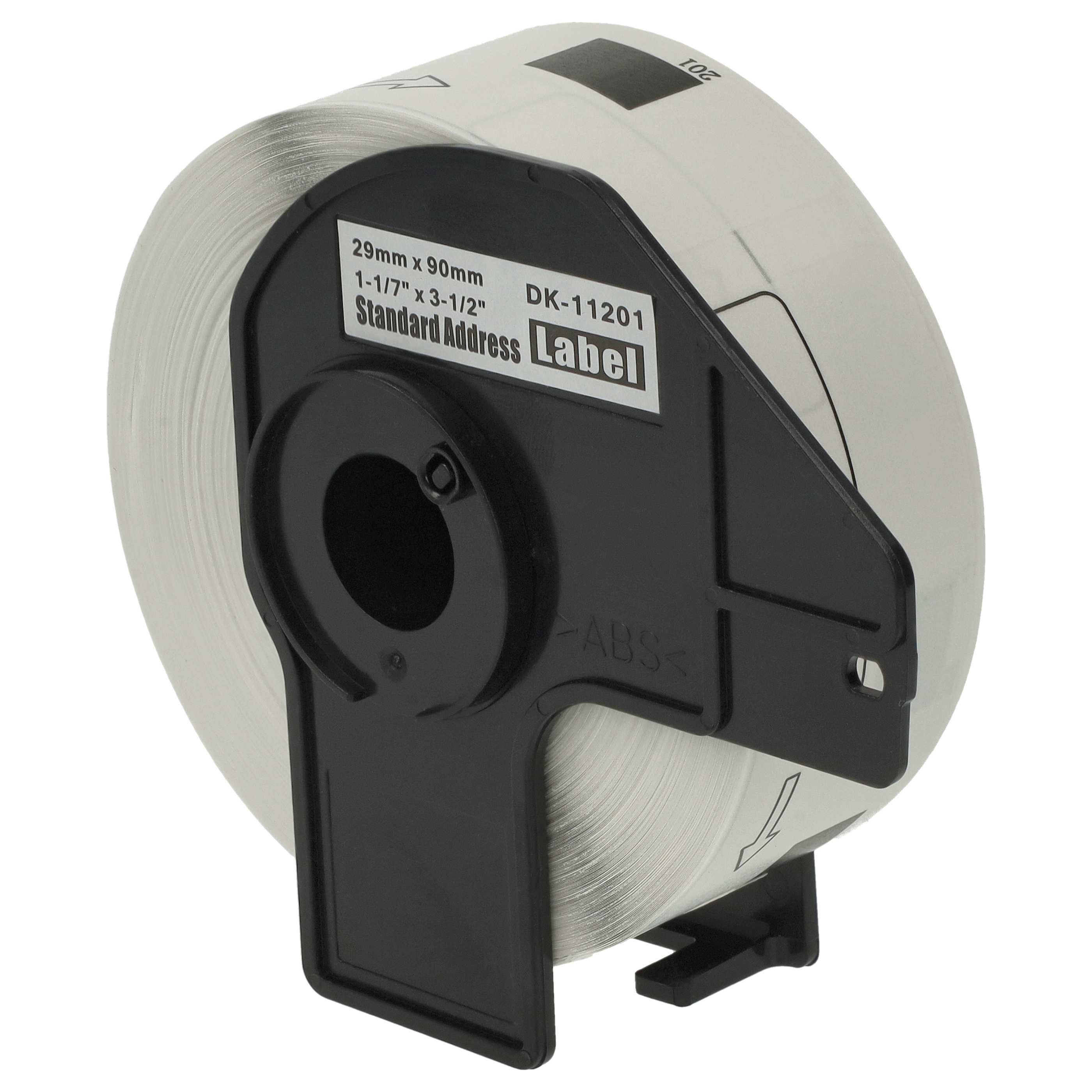 10x Label Roll replaces Brother DK-11201 Labeller - Premium 29 mm x 90 mm + Holder