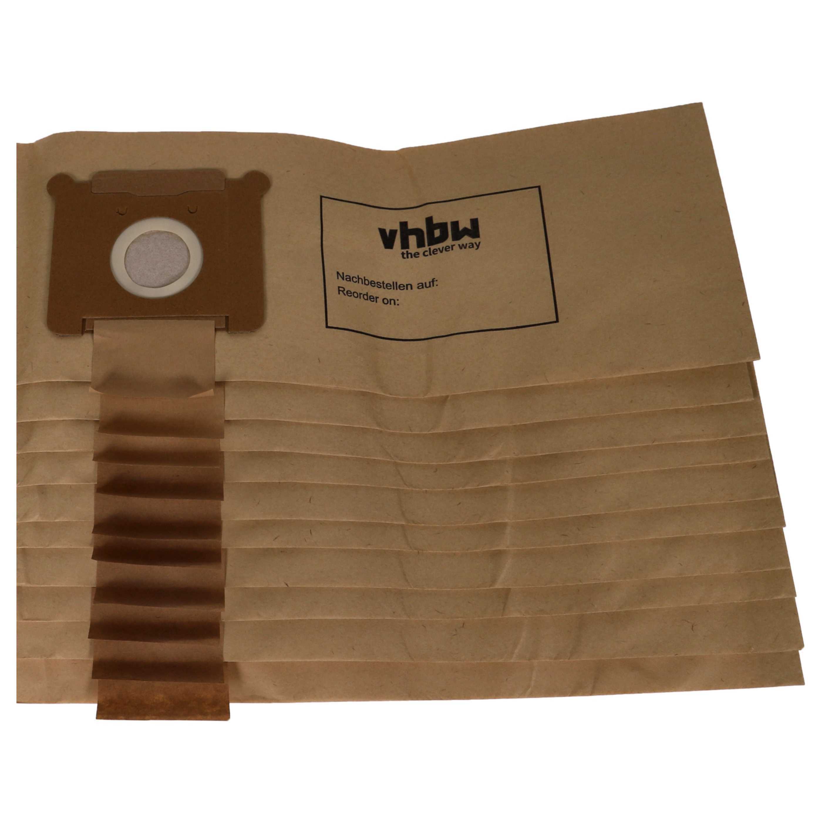 50x Sac remplace Fakir 2204805, 2601805, 3288810, 3270805 pour aspirateur Hako - papier