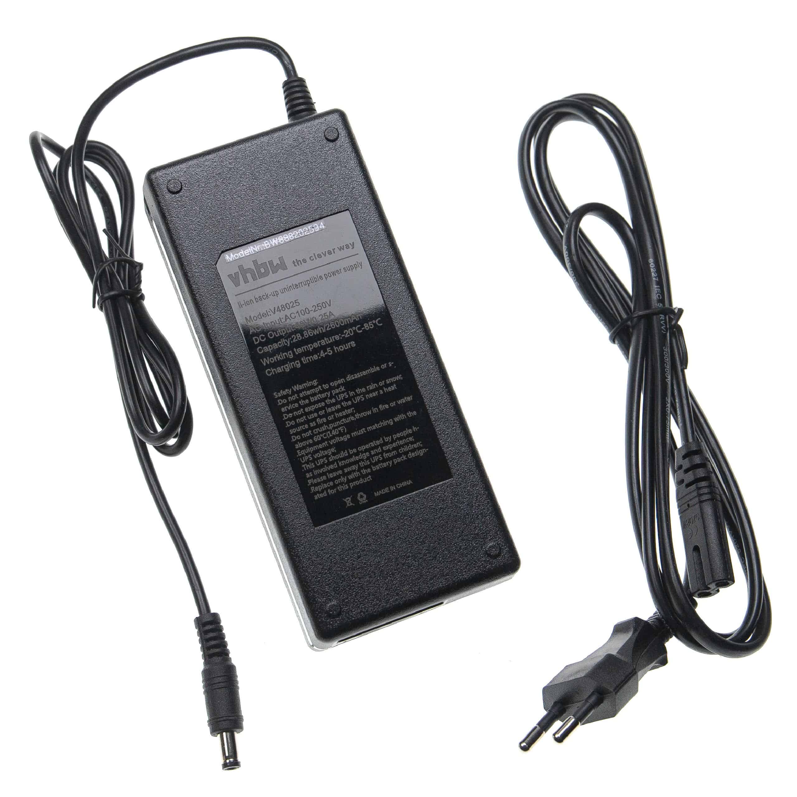 Mains Adapter with UPS suitable for WiFi Router IP Camera Computer - 48 V / 0.25 A, 28.86 Wh, 5.5 x 2.5 mm