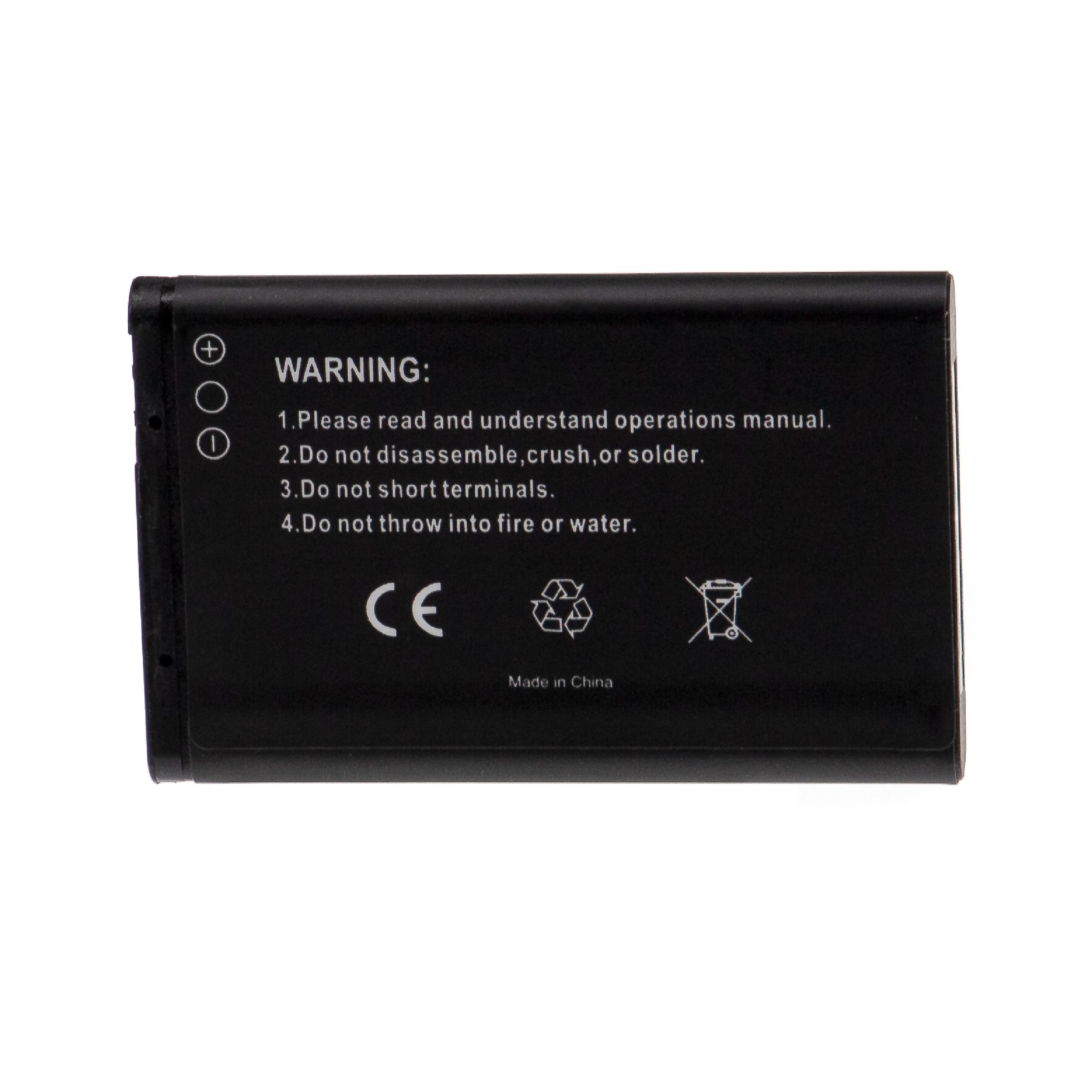 Mobile Phone Battery Replacement for Alcatel 3BN67332AA, 10000058, RTR001F01 - 1000mAh 3.7V Li-Ion