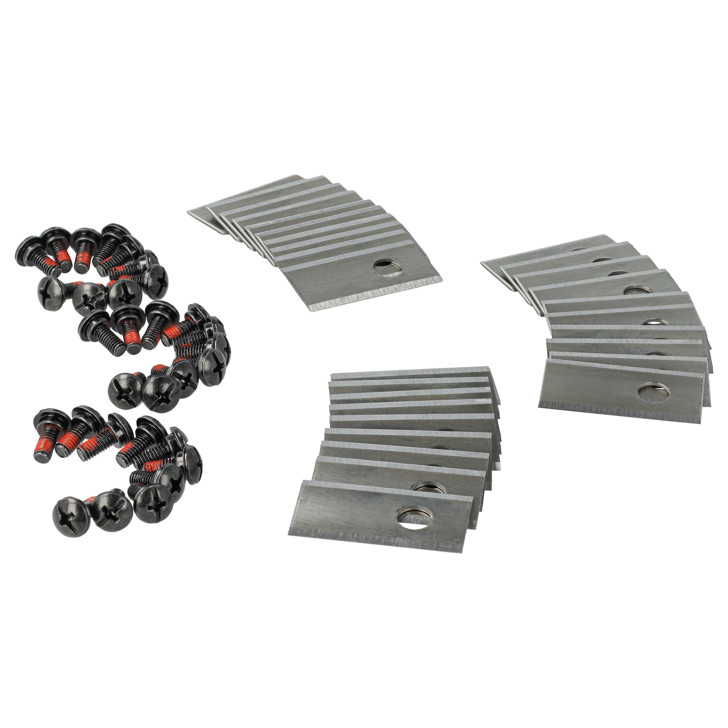 30x Exchange Blade replaces Kress KA0002, KA0001, 6924328318552 Cordless Lawnmower etc.stainless steel, Silver