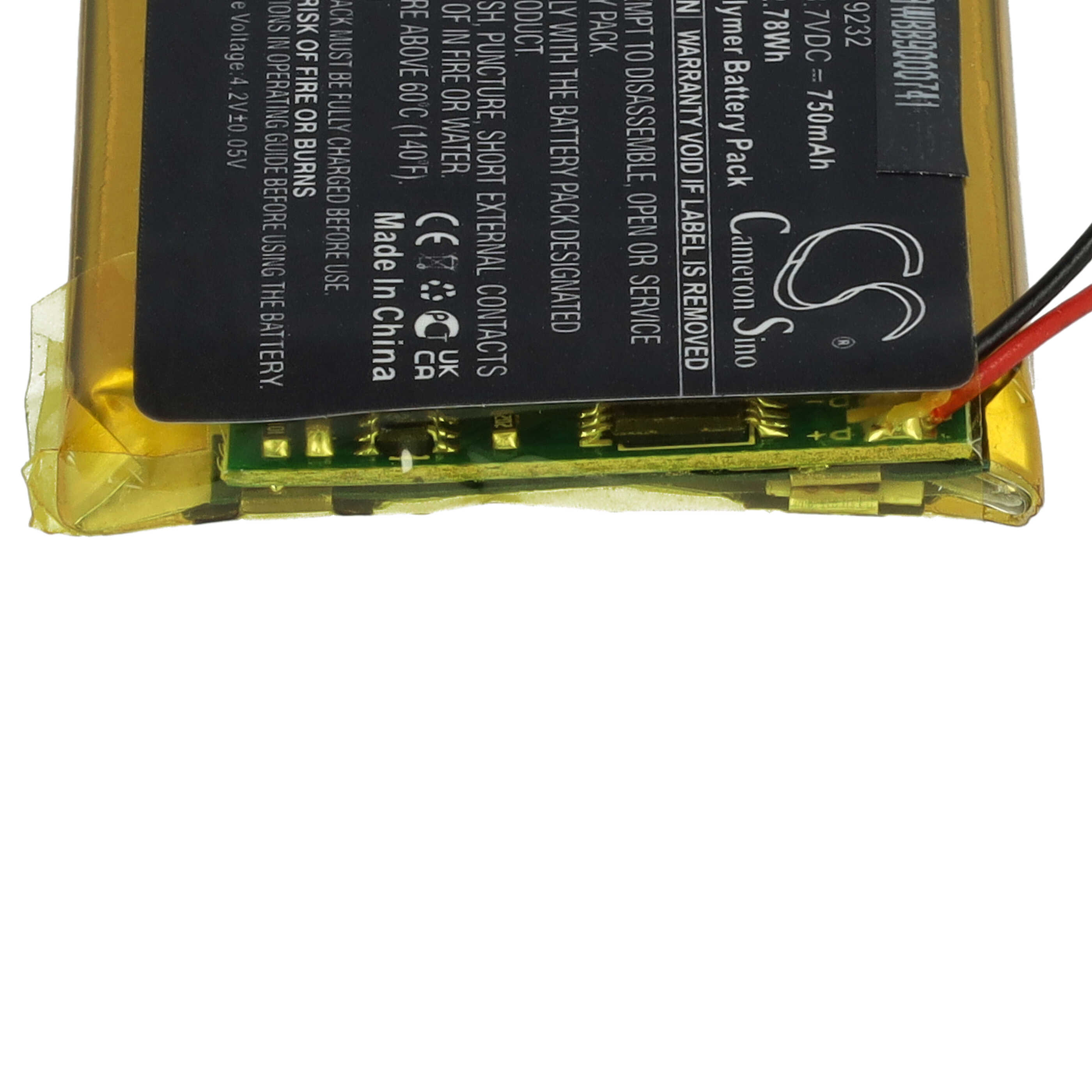 Baby Monitor Battery Replacement for Floureon 79232 - 750 mAh 3.7 V Li-polymer