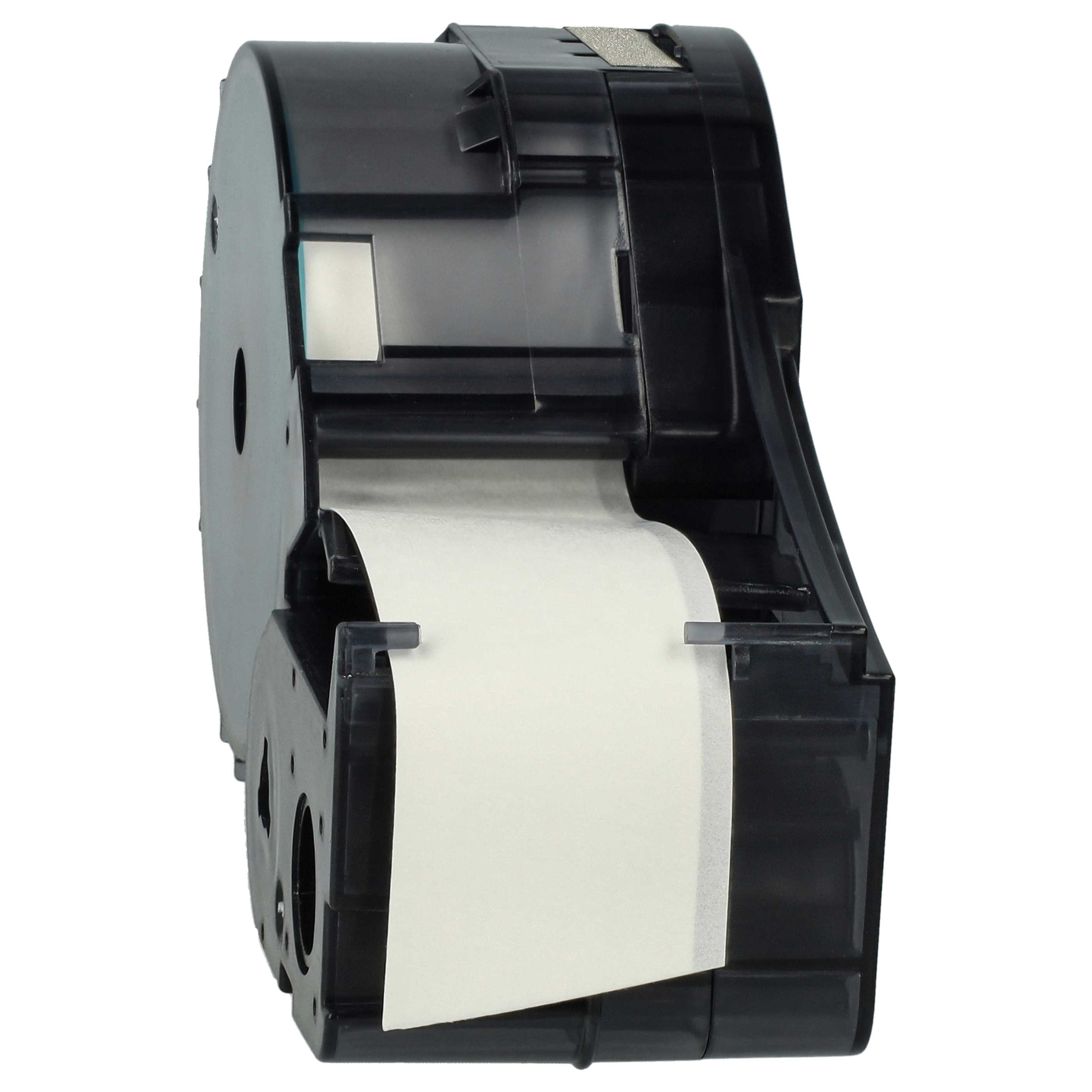 Cassetta nastro sostituisce Brady BM21-750-499 per etichettatrice Brady 19,05mm nero su bianco, nylon