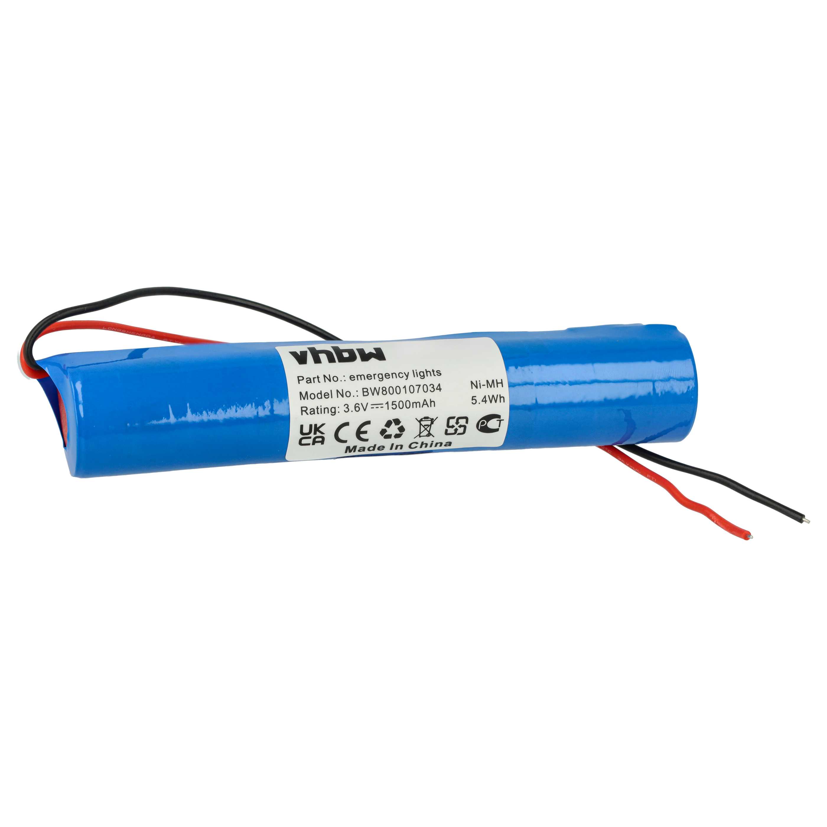 Akumulator do oświetlenia awaryjnego - 1500 mAh 3,6 V NiMH + kabel