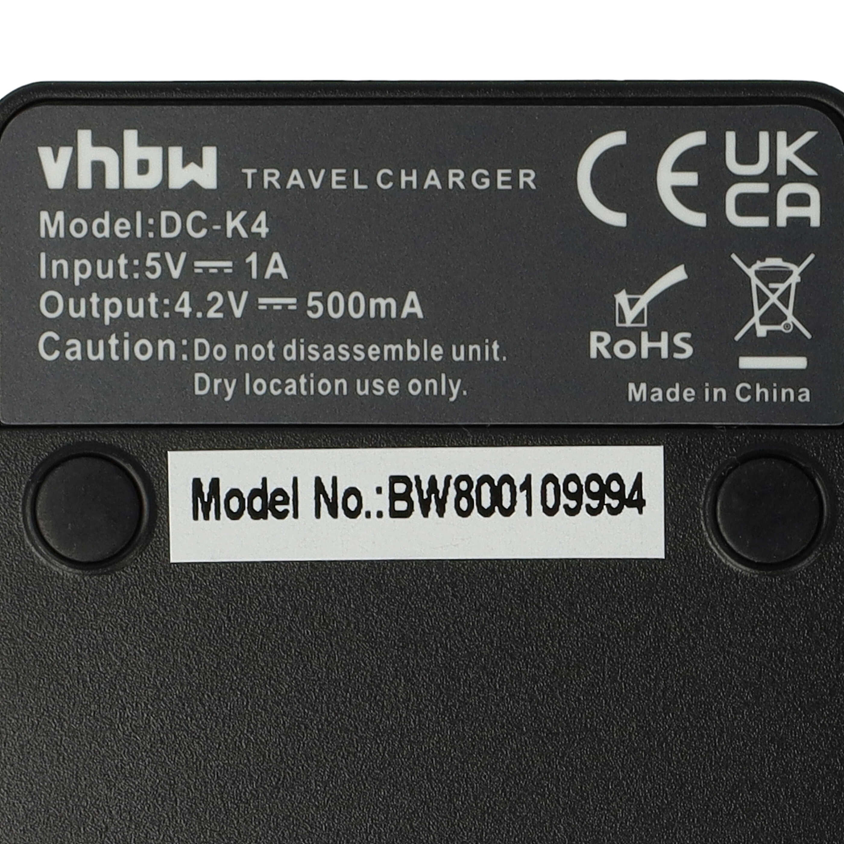 Battery Charger suitable for HC-V10 Camera etc. - 0.5 A, 4.2 V