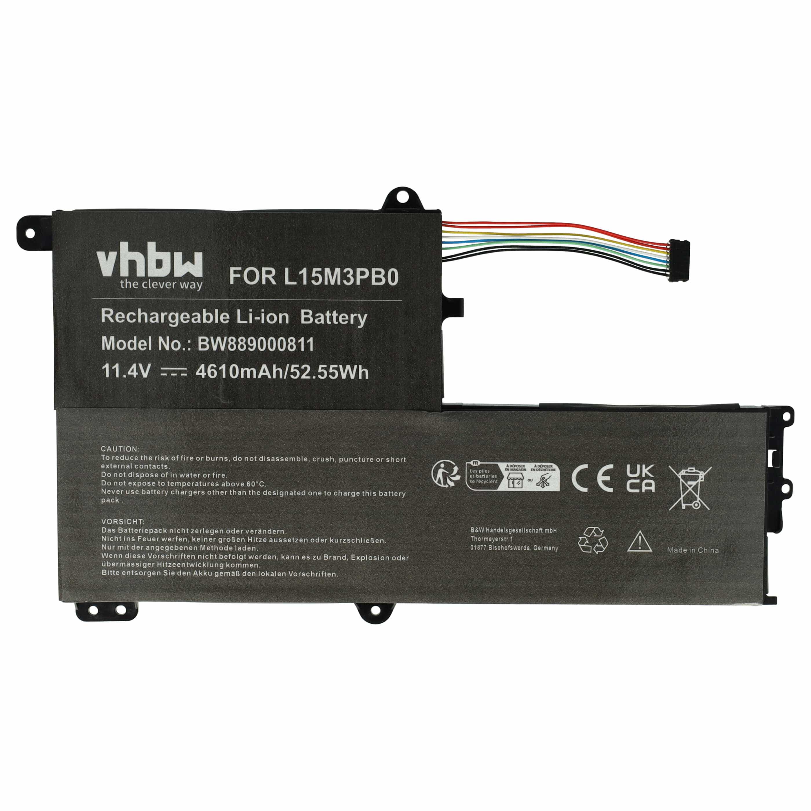 Akumulator do laptopa zamiennik Lenovo B102297-0004, 5B10K84638, L15L3PB0, L15C3PB1 - 4610 mAh 11,4 V Li-Ion