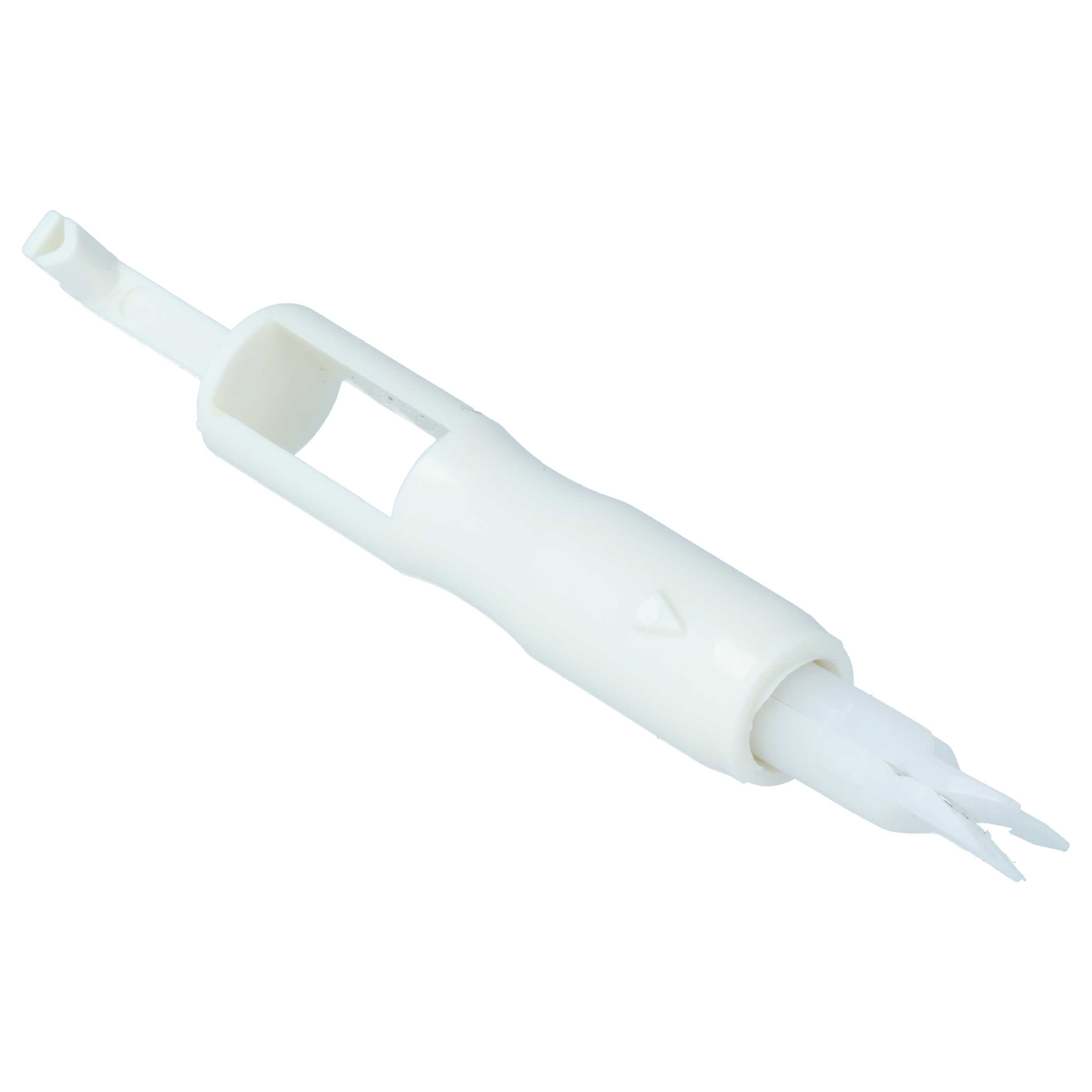 Enhebrador de agujas para máquina de coser - Longitud de 7,2 cm, punta magnética, blanco