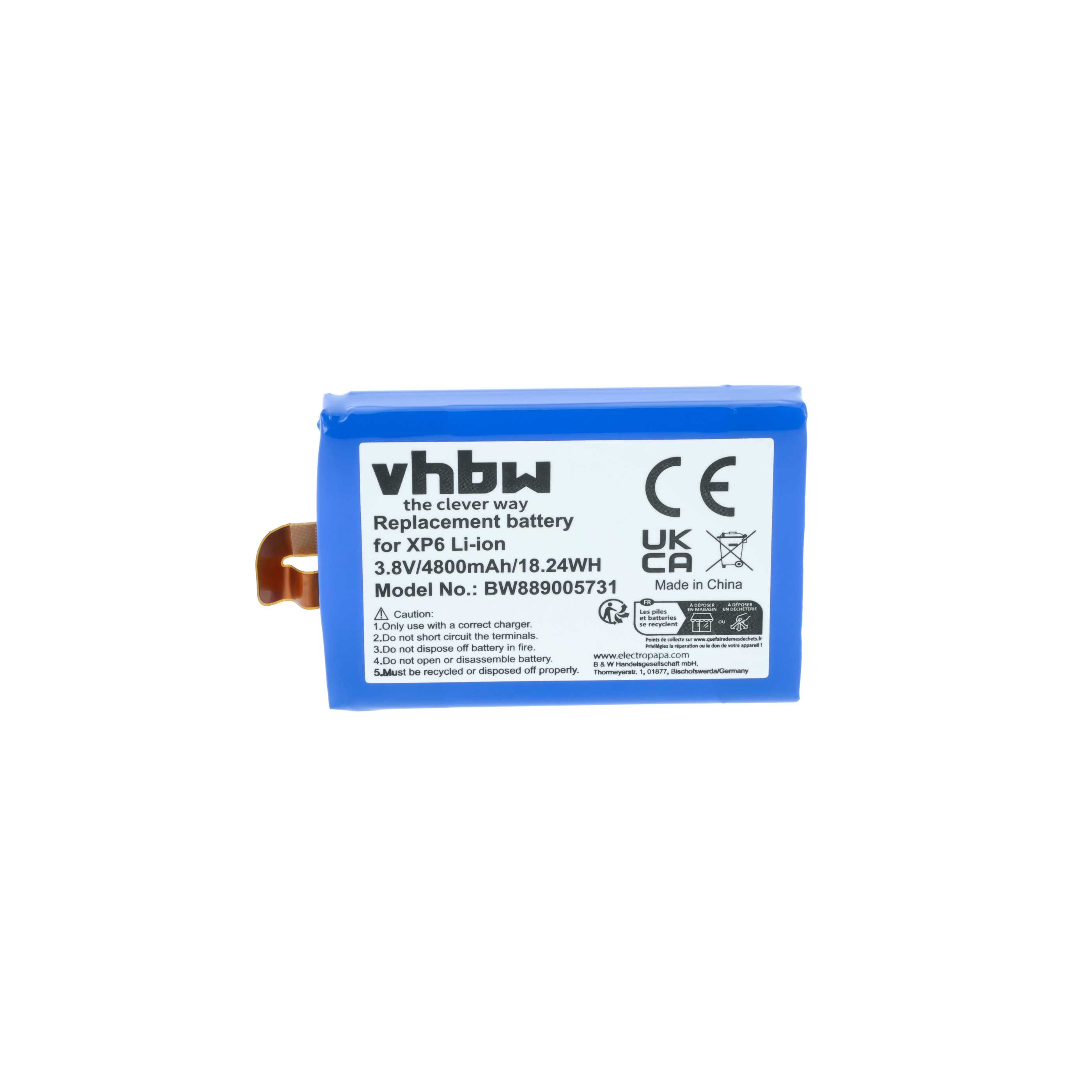 Akumulator do telefonu smartfona zamiennik Socket Mobile BAT-04800-01S - 4800 mAh 3,8 V Li-Ion