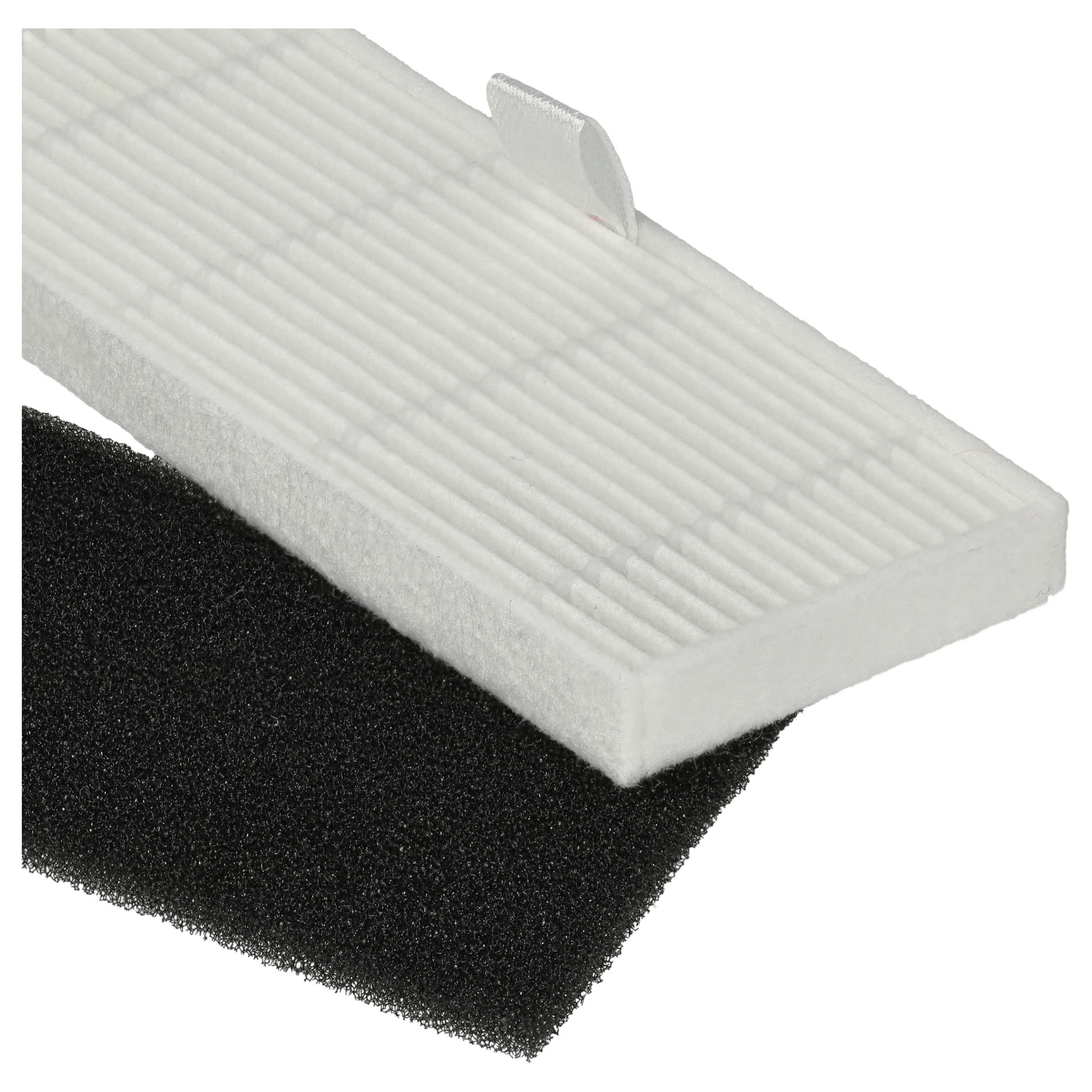 Lot de 6x filtres filtre mousse, filtre particules fines pour aspirateur robot Proscenic M8 Pro