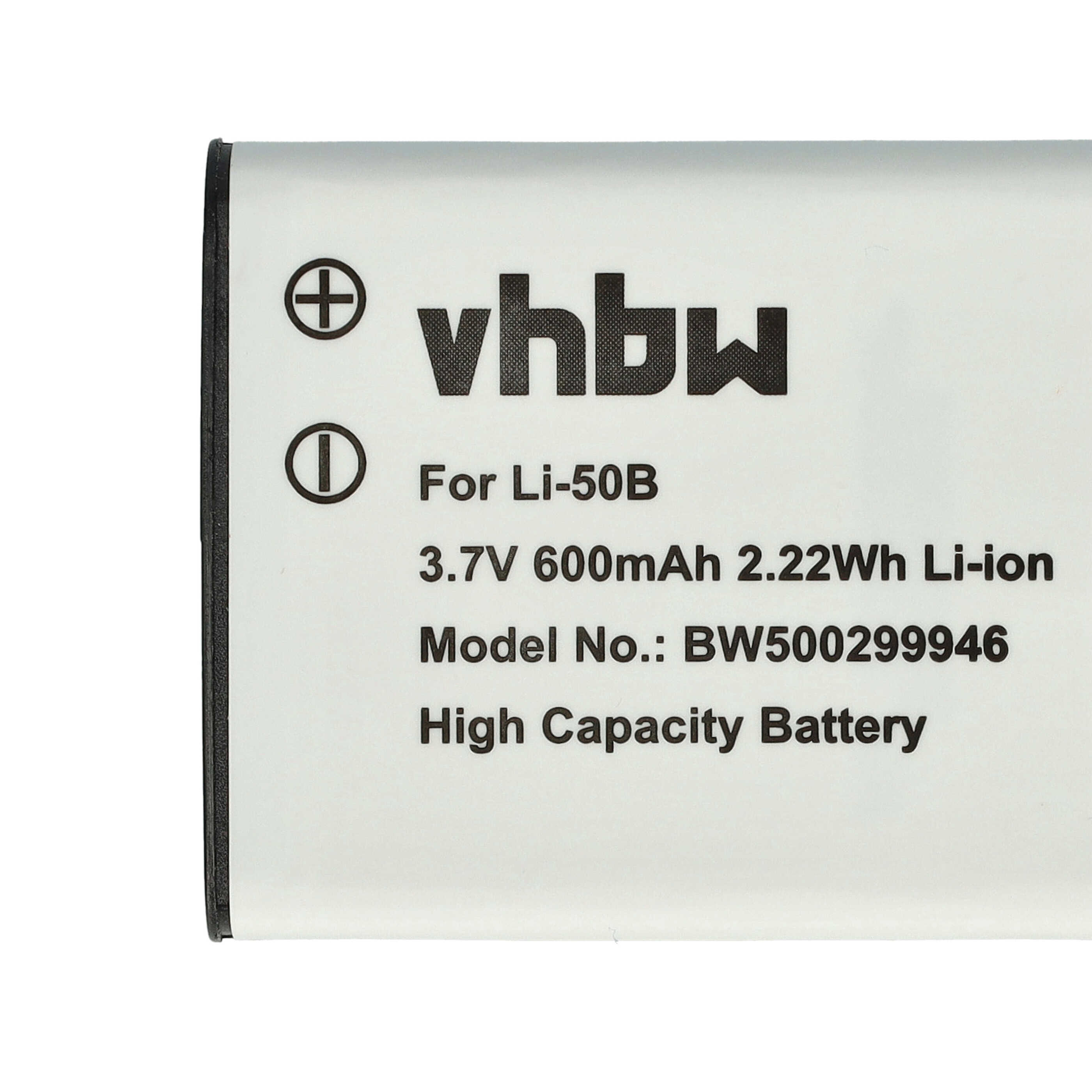 Kamera-Akku (2 Stück) als Ersatz für Casio NP-10, NP-150 - 600mAh 3,7V Li-Ion