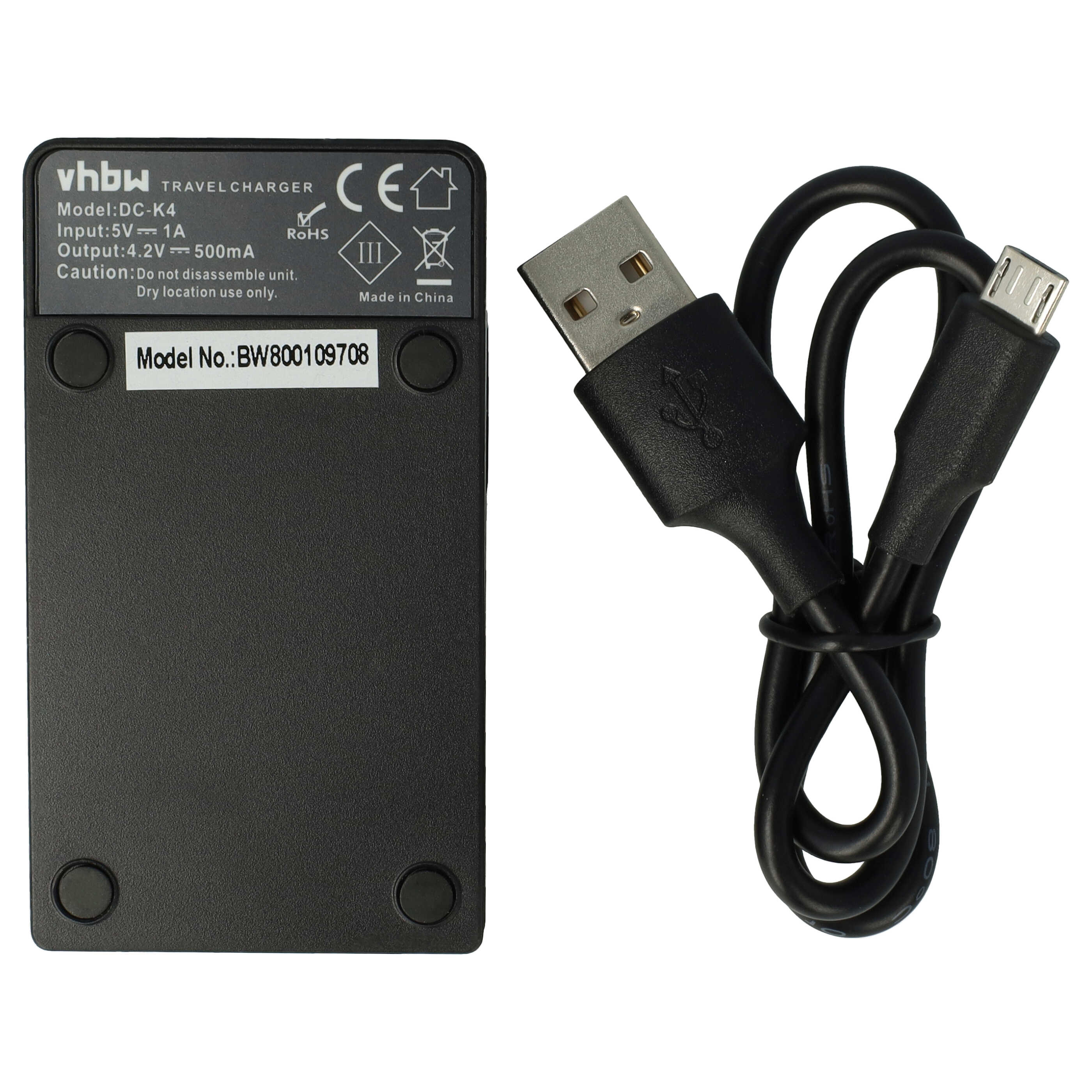 Battery Charger suitable for Sony NP-BG1 Camera etc. - 0.5 A, 4.2 V