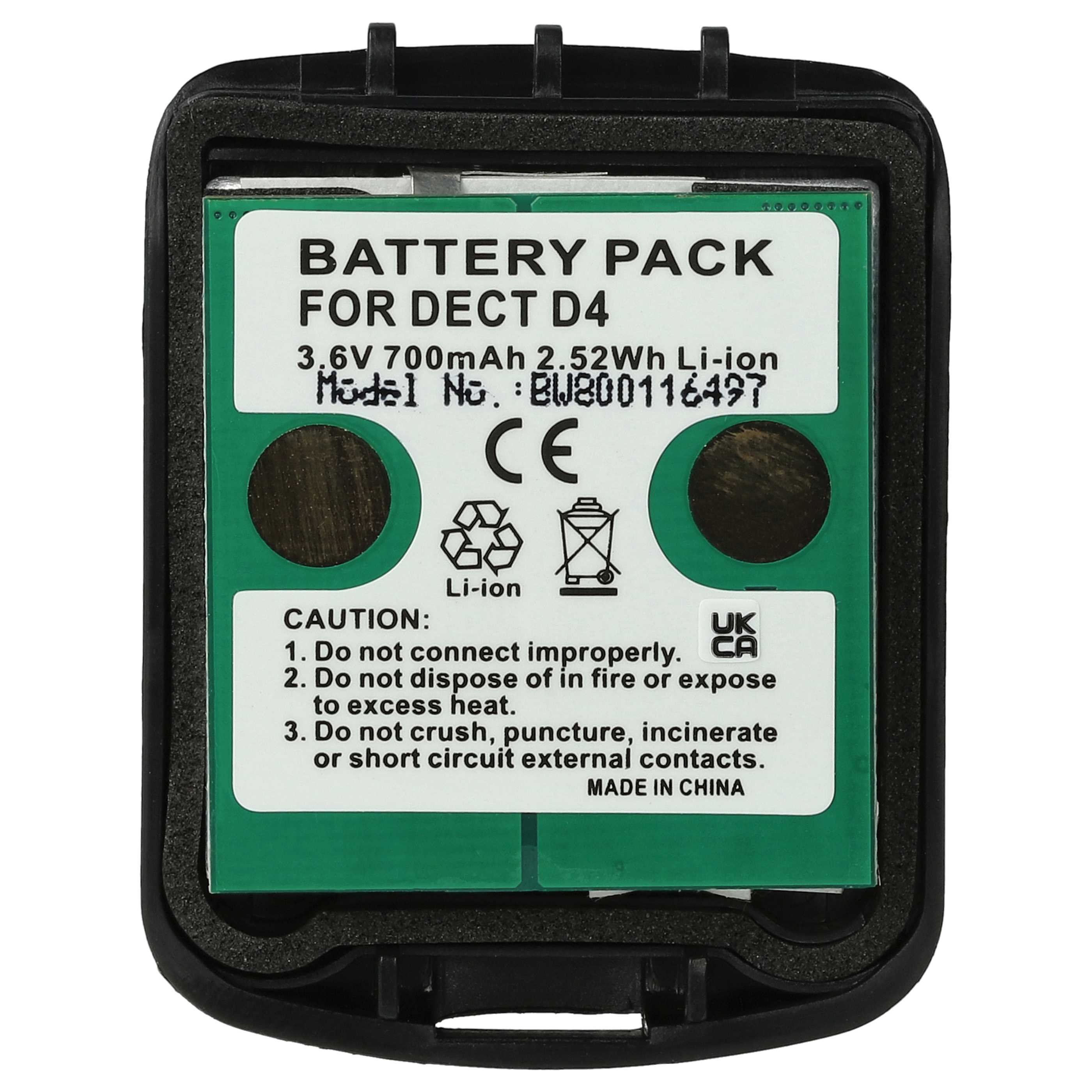 Batterie remplace 5010808000, 5010808030 pour téléphone - 700mAh 3,7V Li-ion