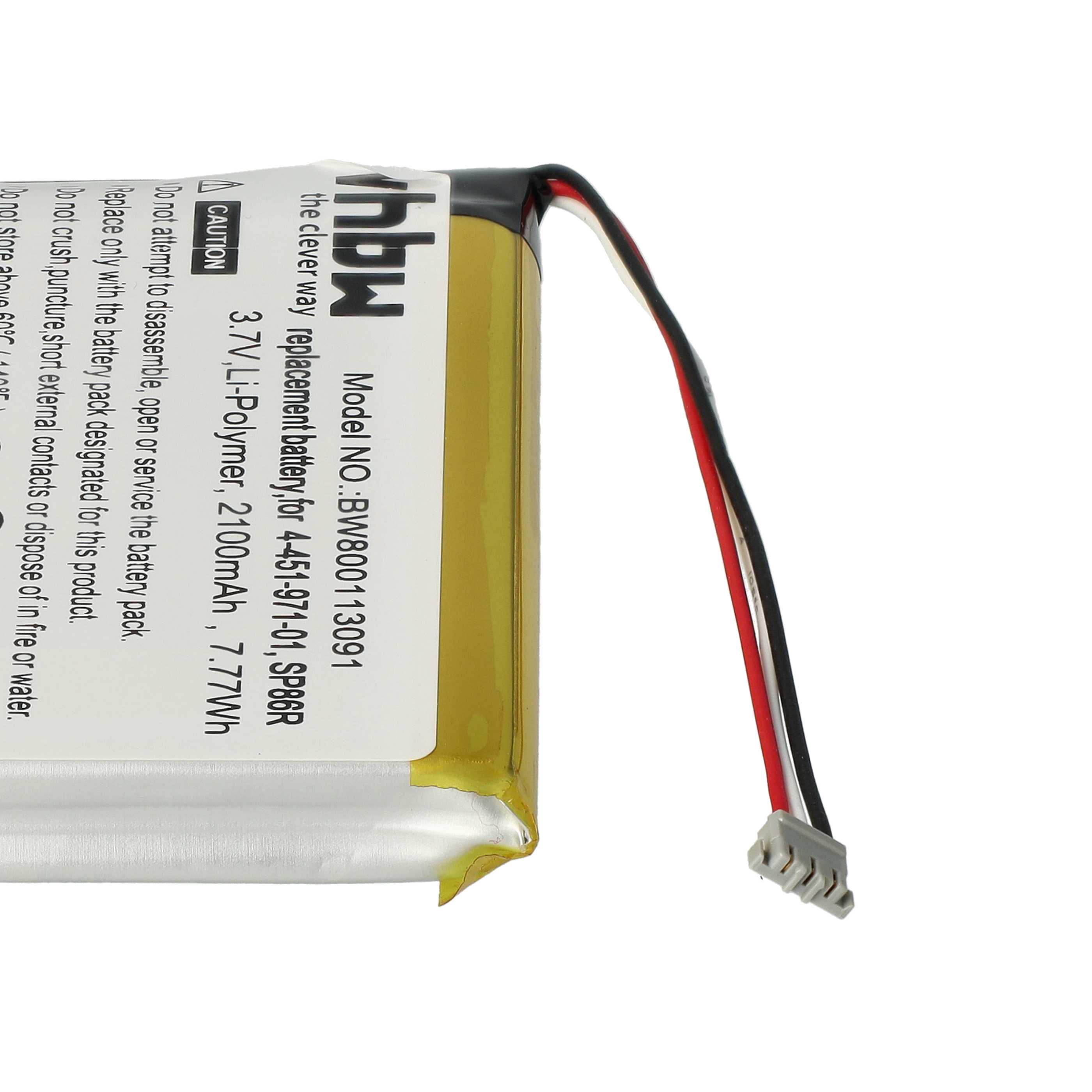 Games Console Battery replaces Sony SP86R, 4-451-971-01 - 2100 mAh 3.7 V Li-Ion