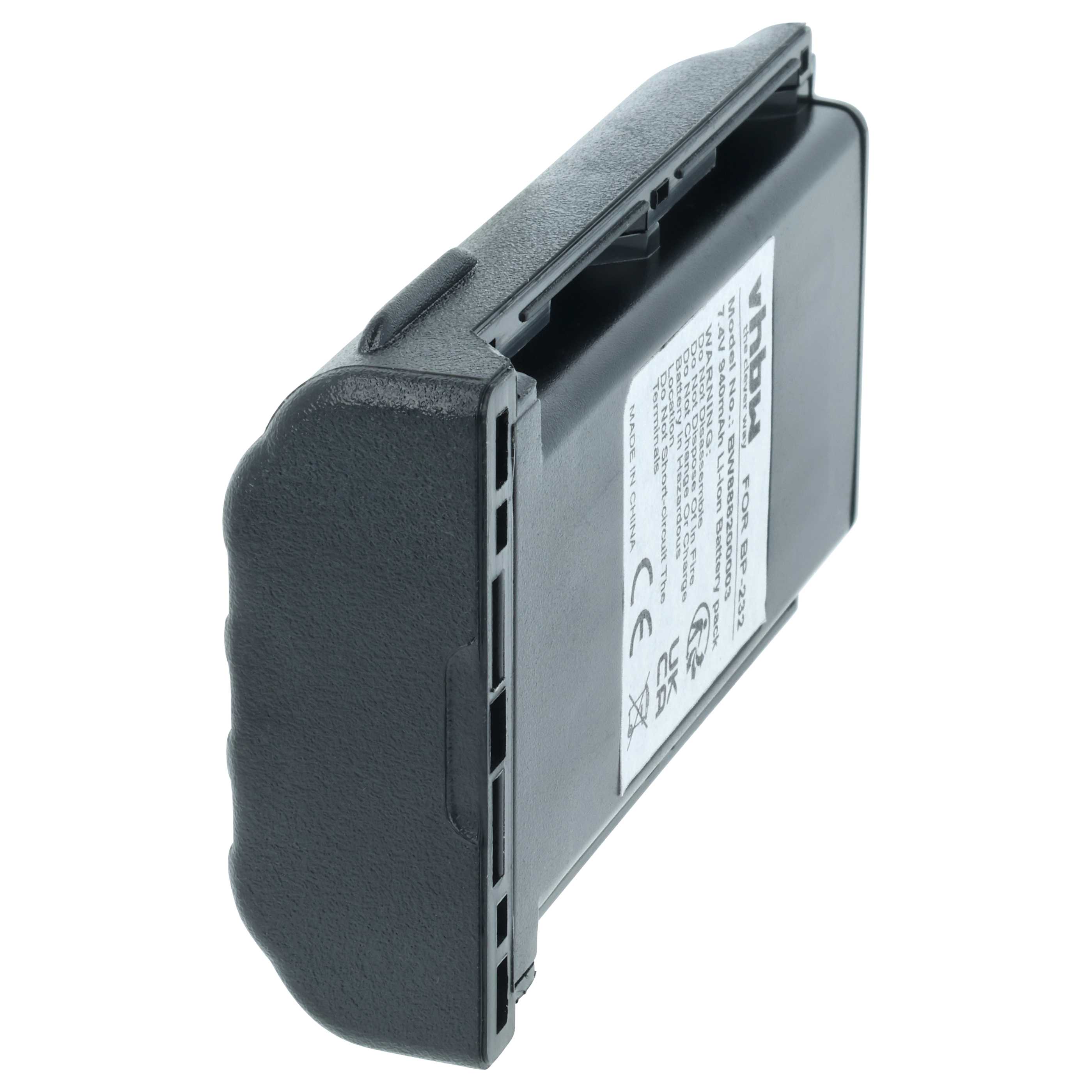 Radio Battery replaces Icom BJ-2000, BP-232H, BP-231N, BP-232, BP-231, BP-230, BP-230N - 940 mAh 7.4 V Li-Ion