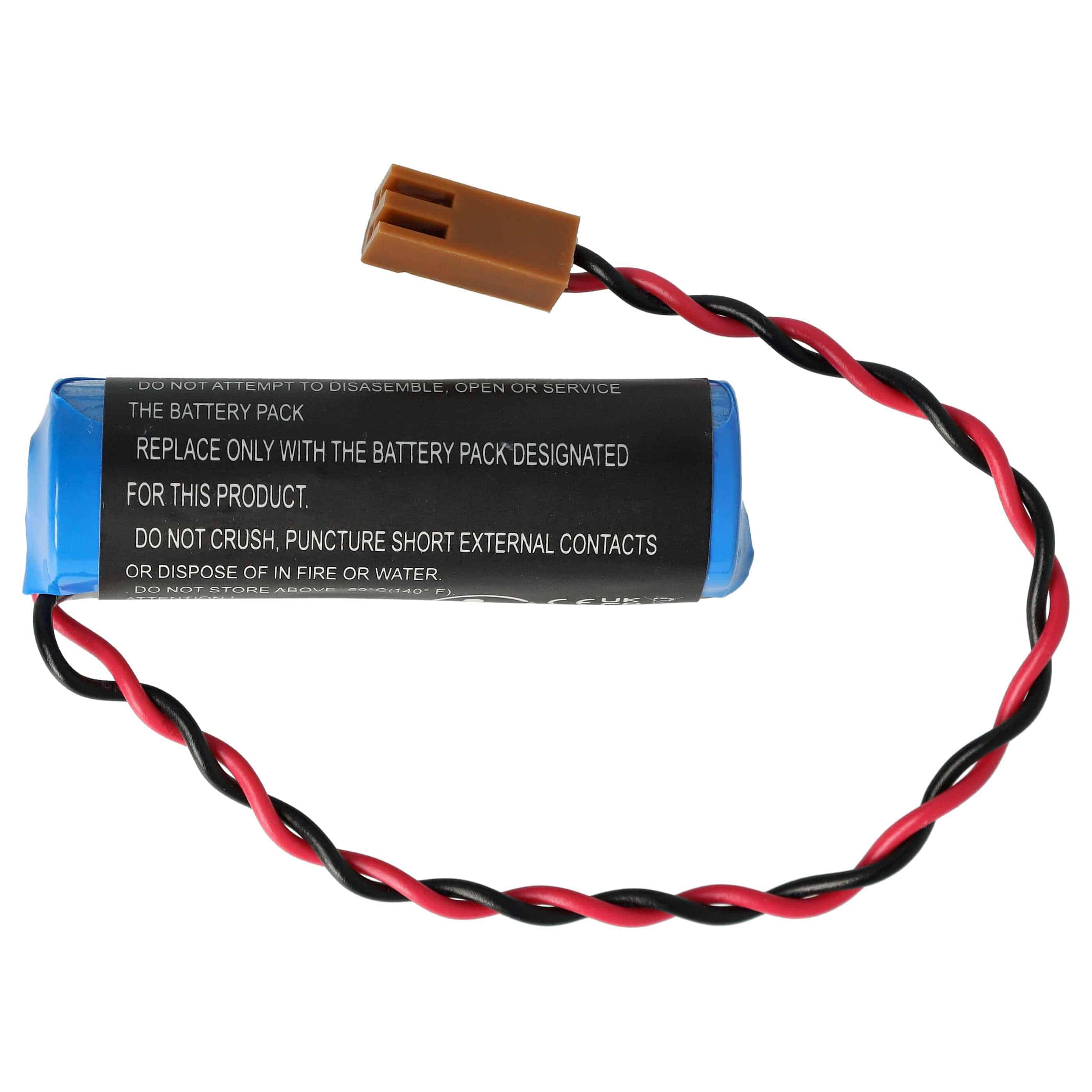 Bateria do PLC programowalnego sterownika zamiennik Toshiba ER6V, JAE2P - 2000 mAh 3,6 V Li-MnO2