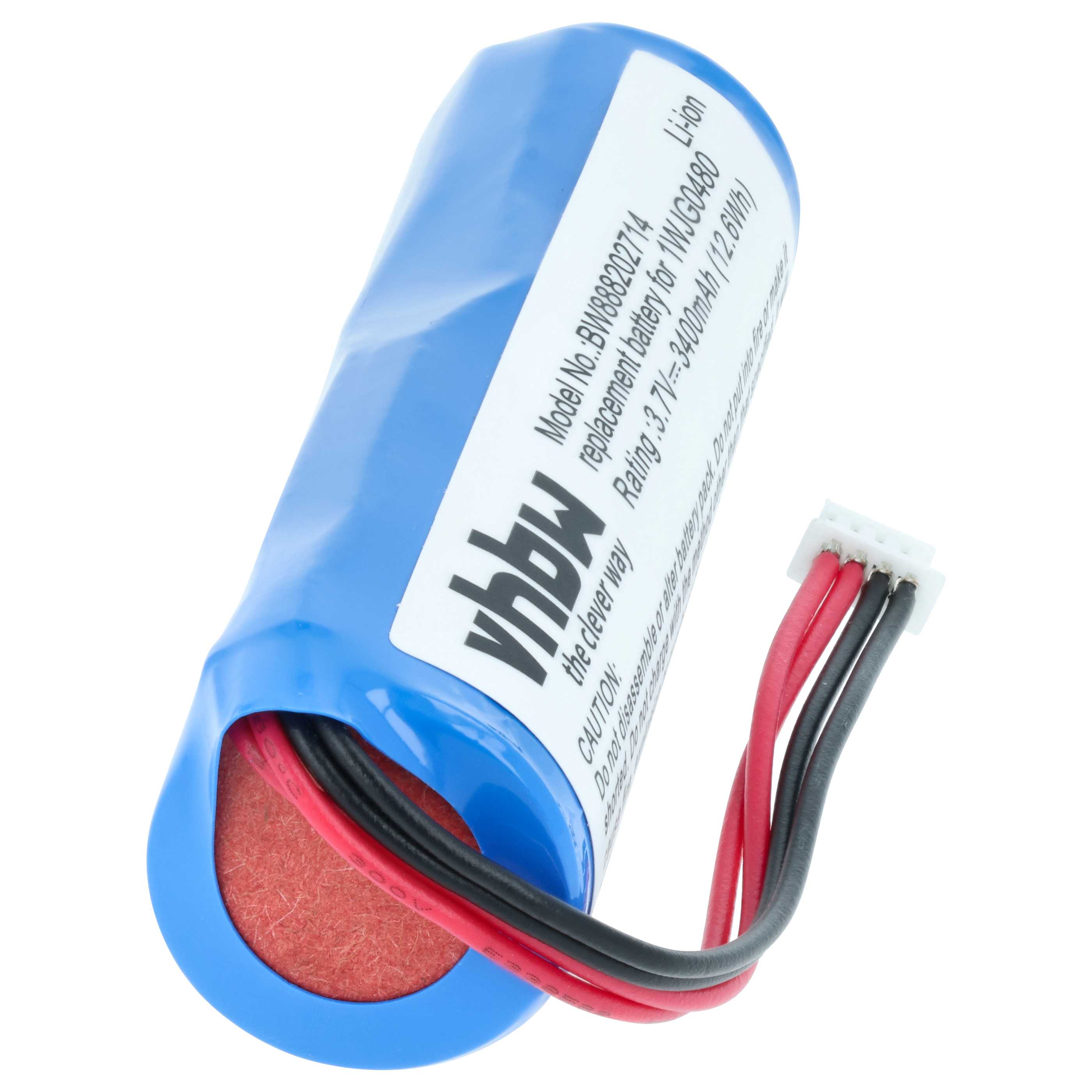 Batteria per controller drone, telecomando sostituisce DJI 1WJG0480, TI100782 - 3400mAh 3,7V Li-Ion