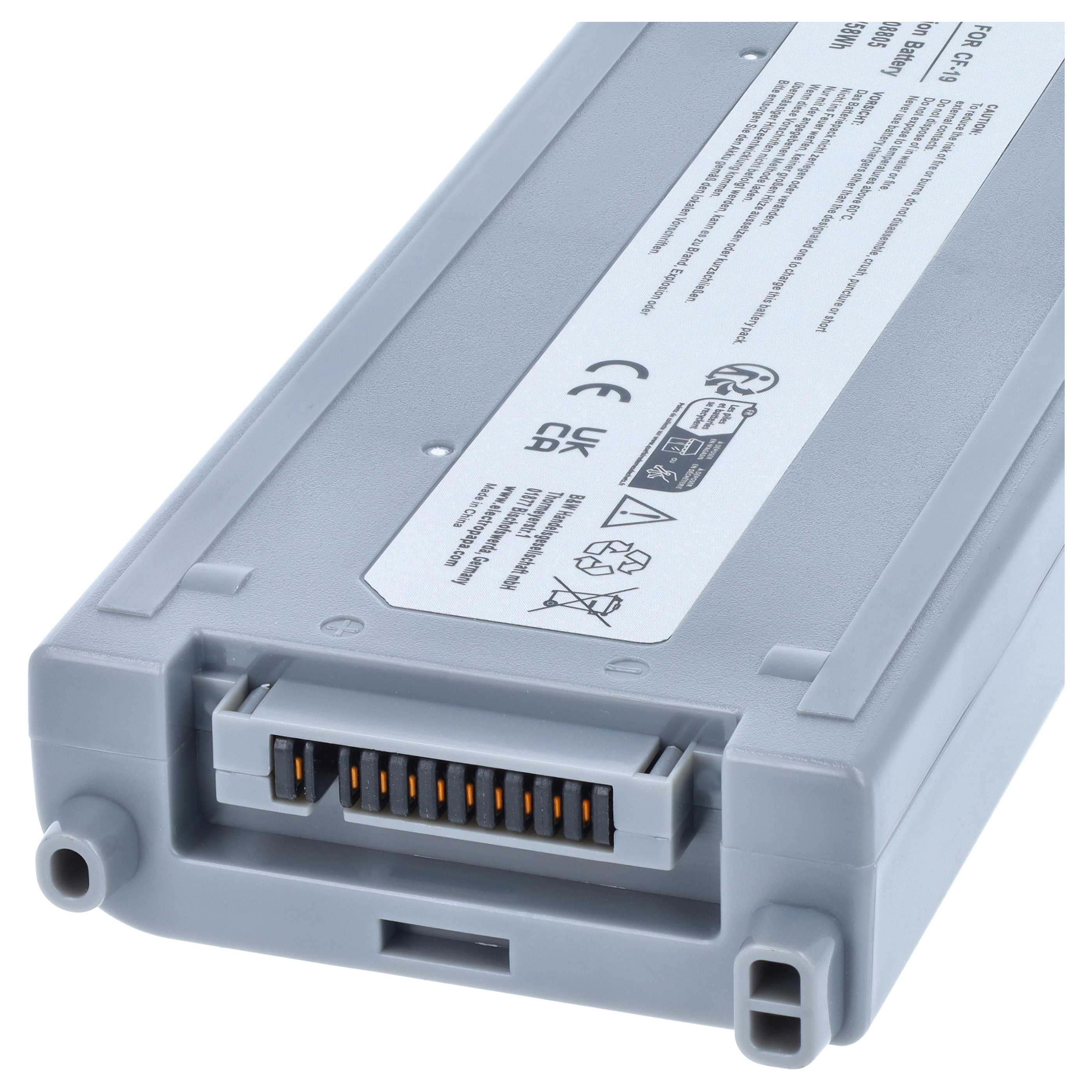 Notebook-Akku als Ersatz für Panasonic CFVZSU48, CF-VZSU48, CF-VZSU28 für Panasonic - 5200mAh 11,1V Li-Ion