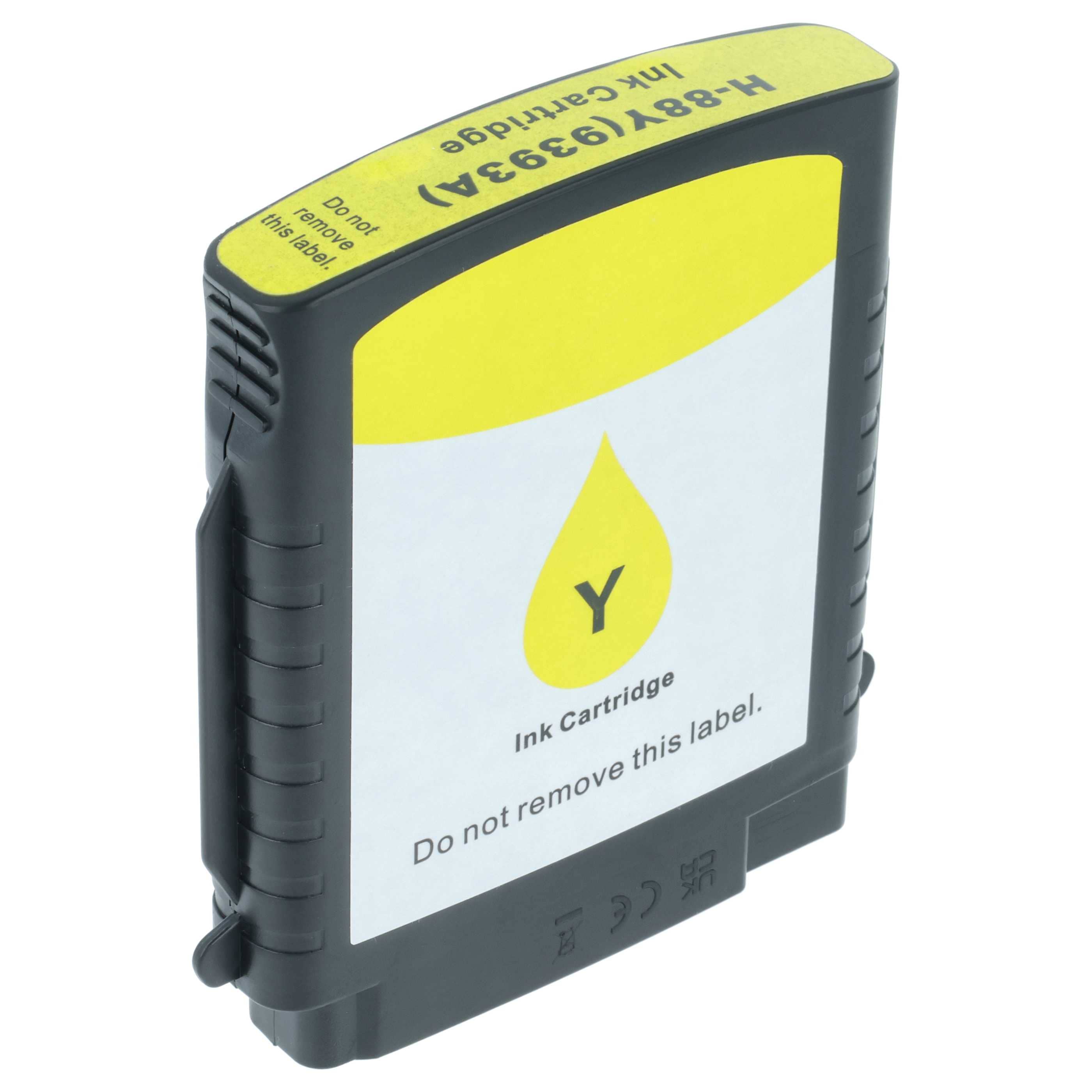 Ink Cartridge Suitable for Officejet Pro HP Printer - Yellow 28 ml + Chip