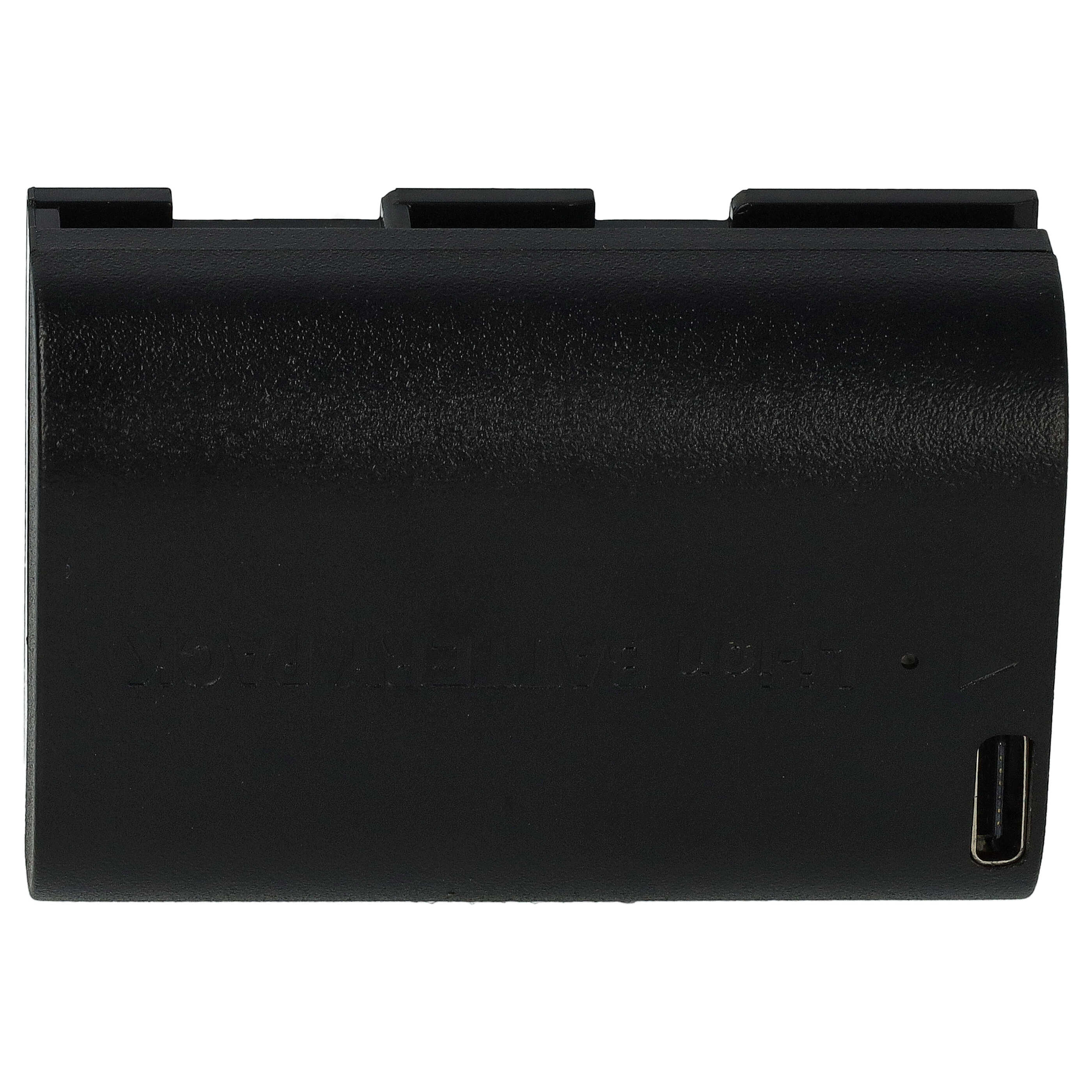 3x Battery replaces Canon LP-E6 - 2250mAh, 7.4V, Li-Ion, with USB C Socket