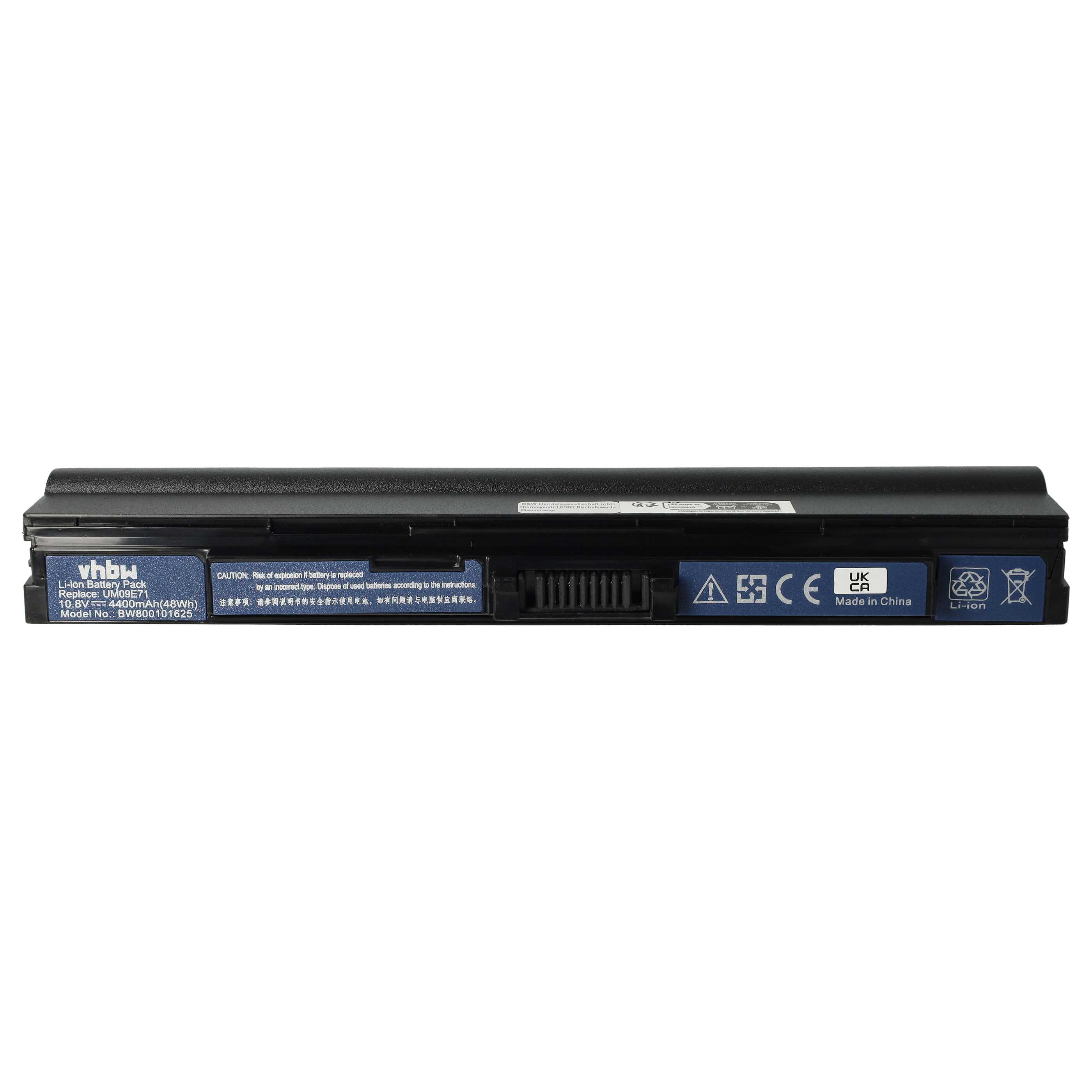 Akumulator do laptopa zamiennik Acer 934T2039F, 934T2055F, AK.006BT.033 - 4400 mAh 11,1 V Li-Ion, czarny