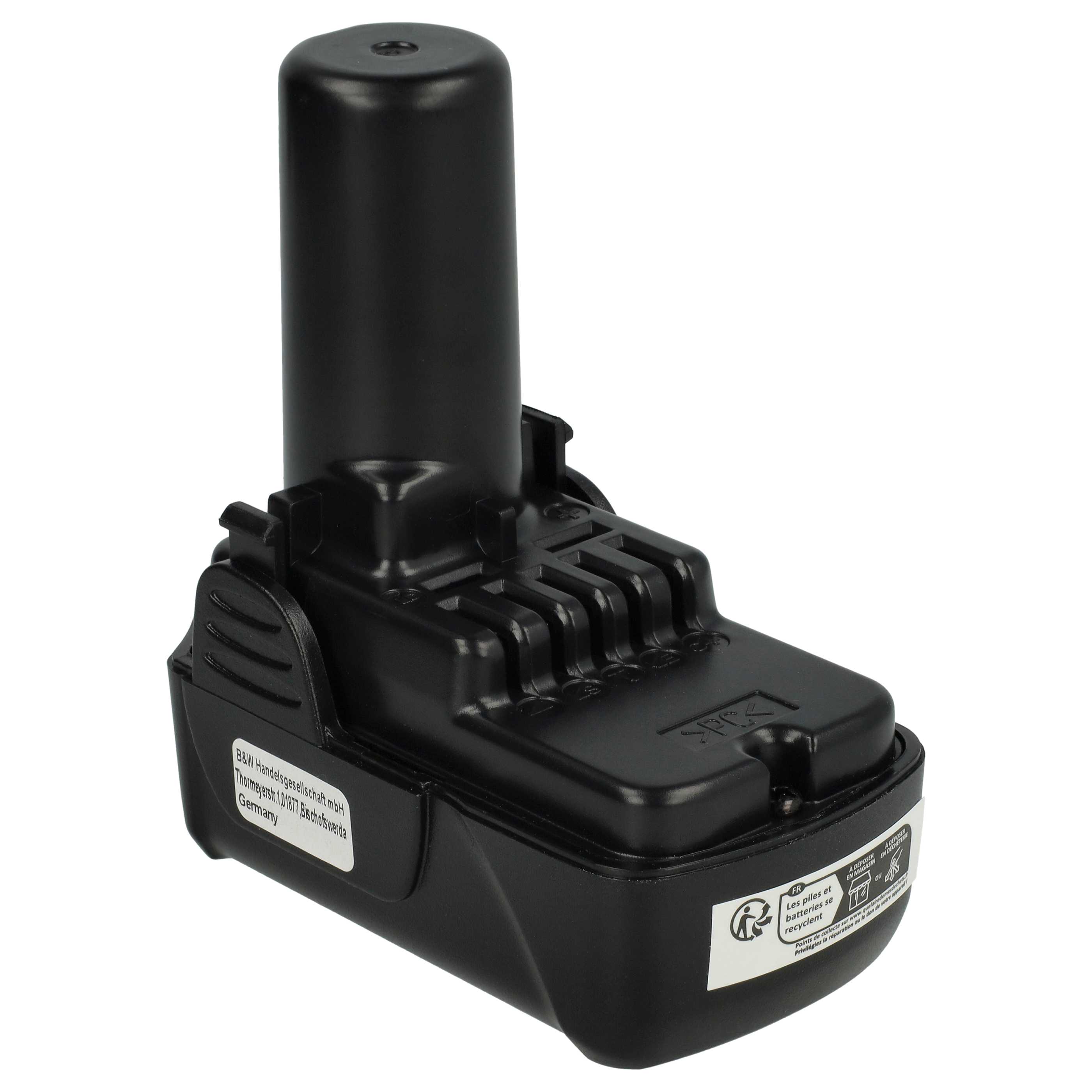 Battery replaces Hitachi Hikoki 329370, 329371, 329389, 329369 Electric Power Tool - 1500 mAh, 10.8 V, Li-Ion