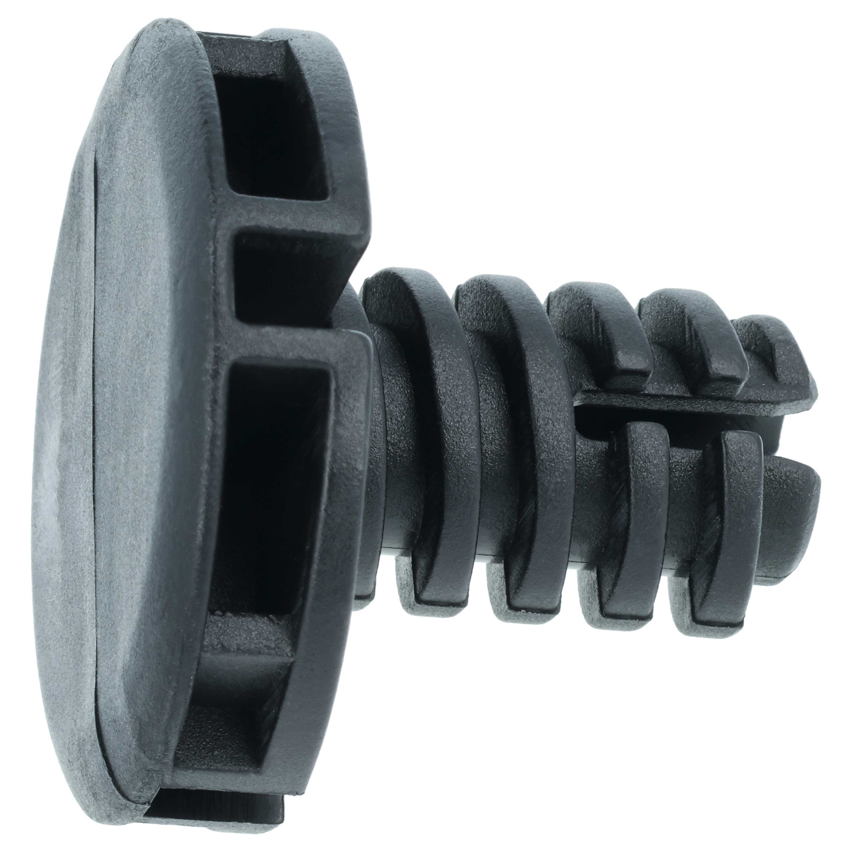 2x Pied réglable remplace AEG 1490004288, 41006470604727 pour sèche-linge, séchoir Zanussi - 3,5 cm, noir