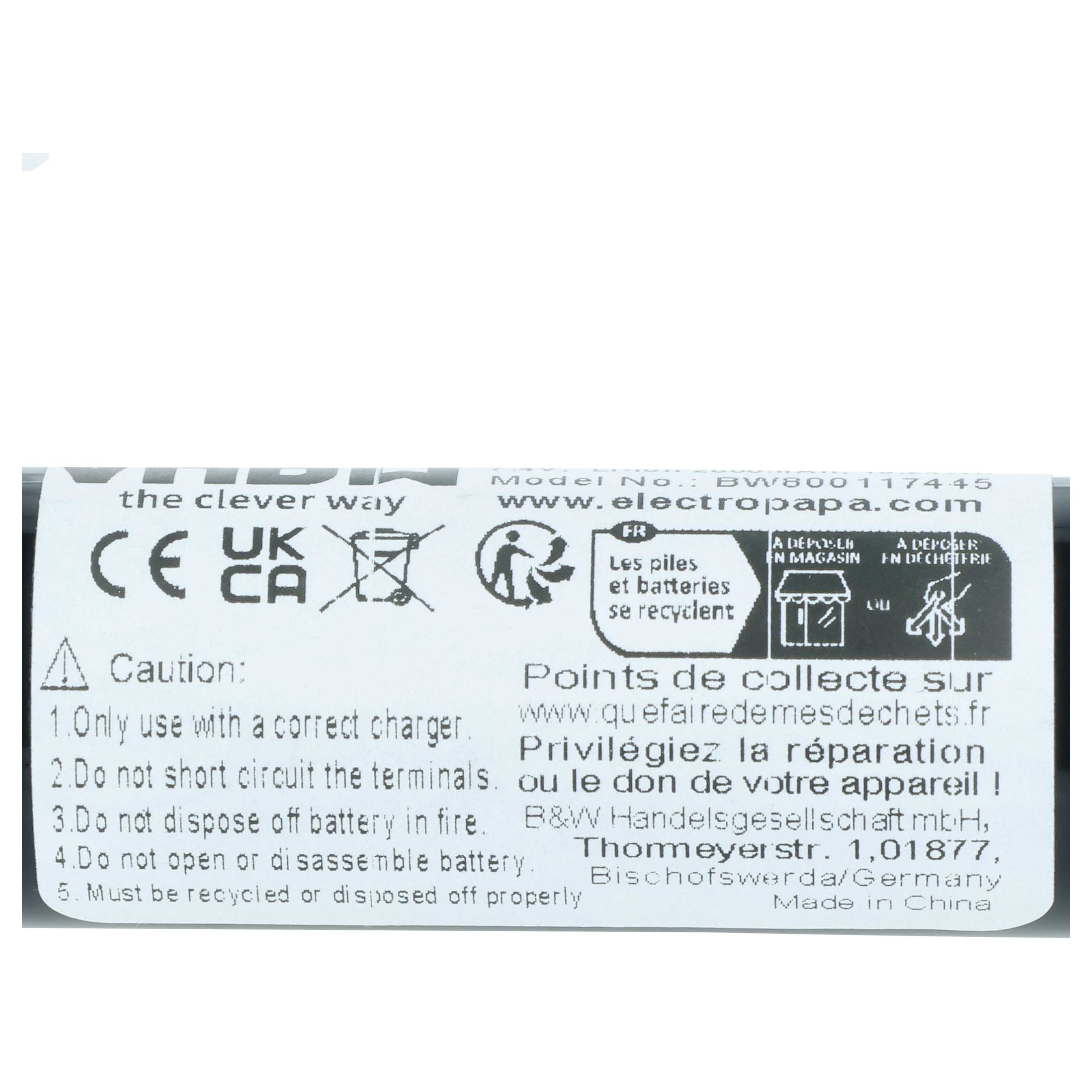 Batteria sostituisce Bang & Olufsen J406/ICR18650NH-2S per altoparlanti - 2600mAh 7,4V Li-Ion