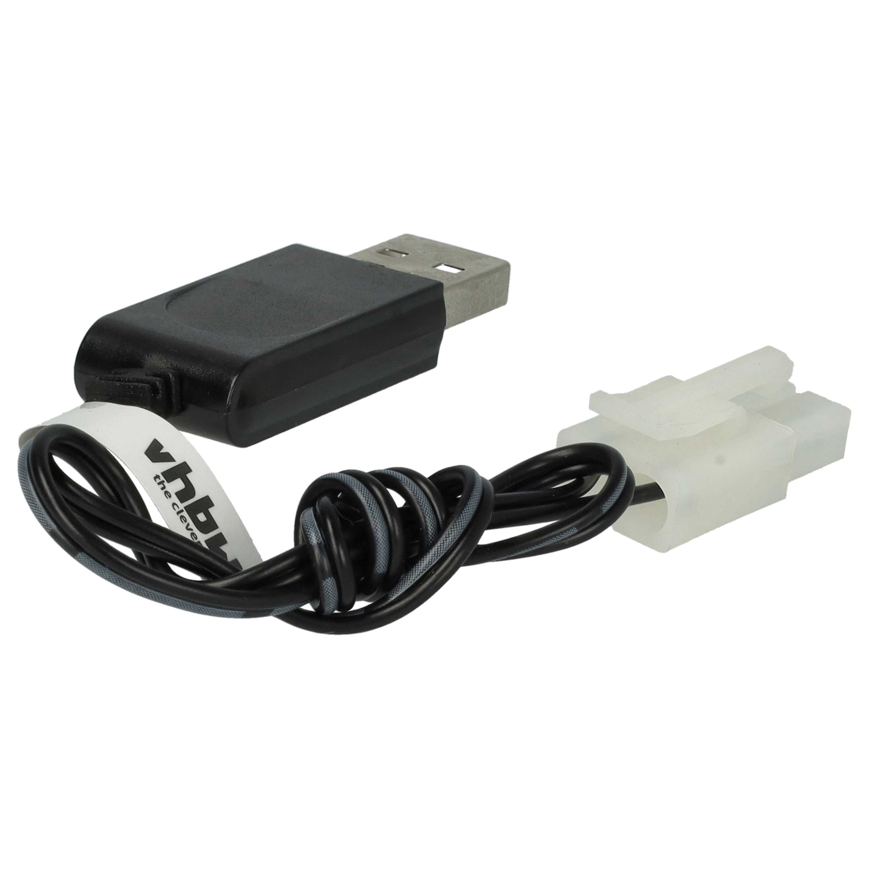 USB-Ladekabel passend für RC-Akkus mit Tamiya-Anschluss, RC-Modellbau Akkupacks - 60cm 9,6V
