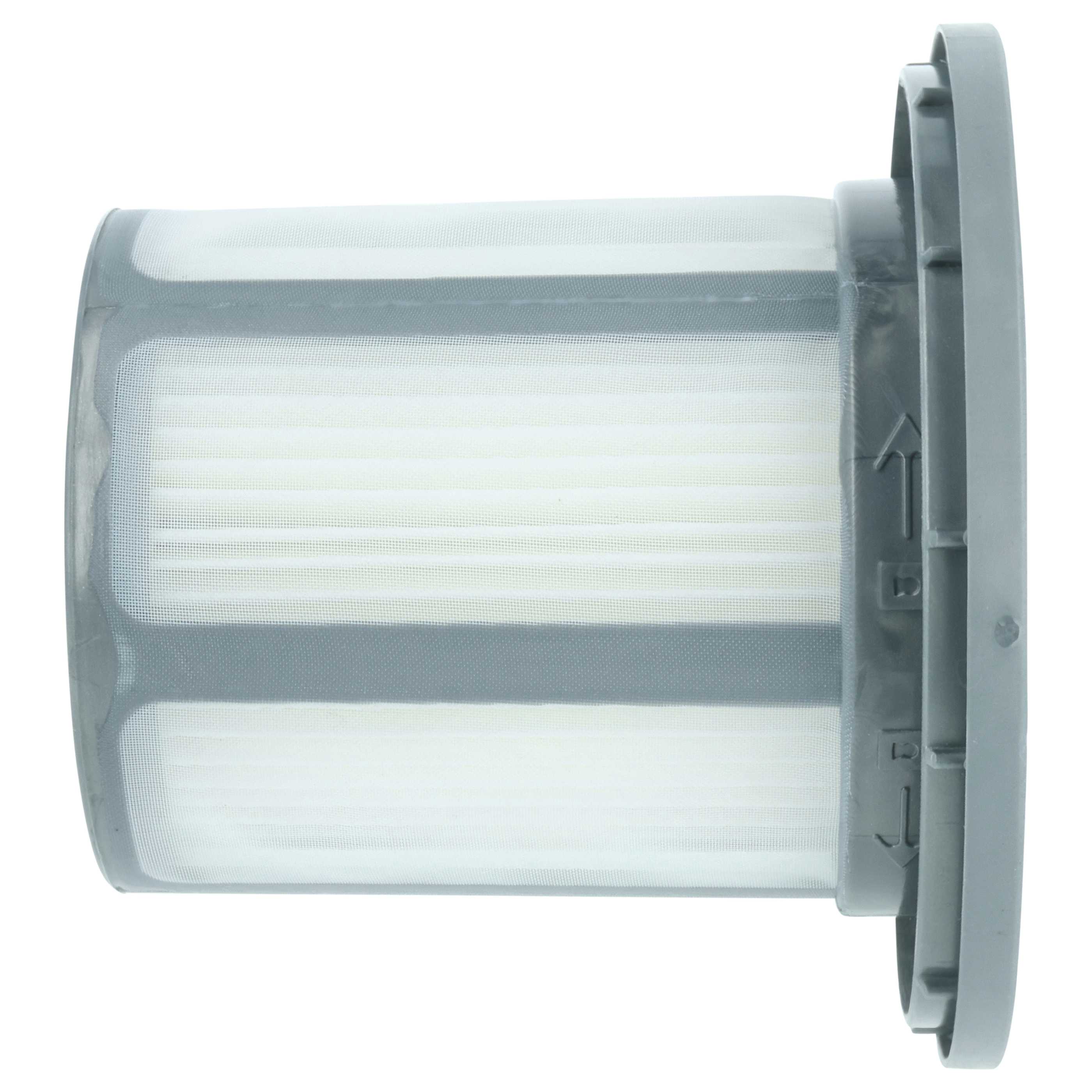 4x cartridge filter replaces Bosch 12033215 for Vacuum Cleaner, white / grey