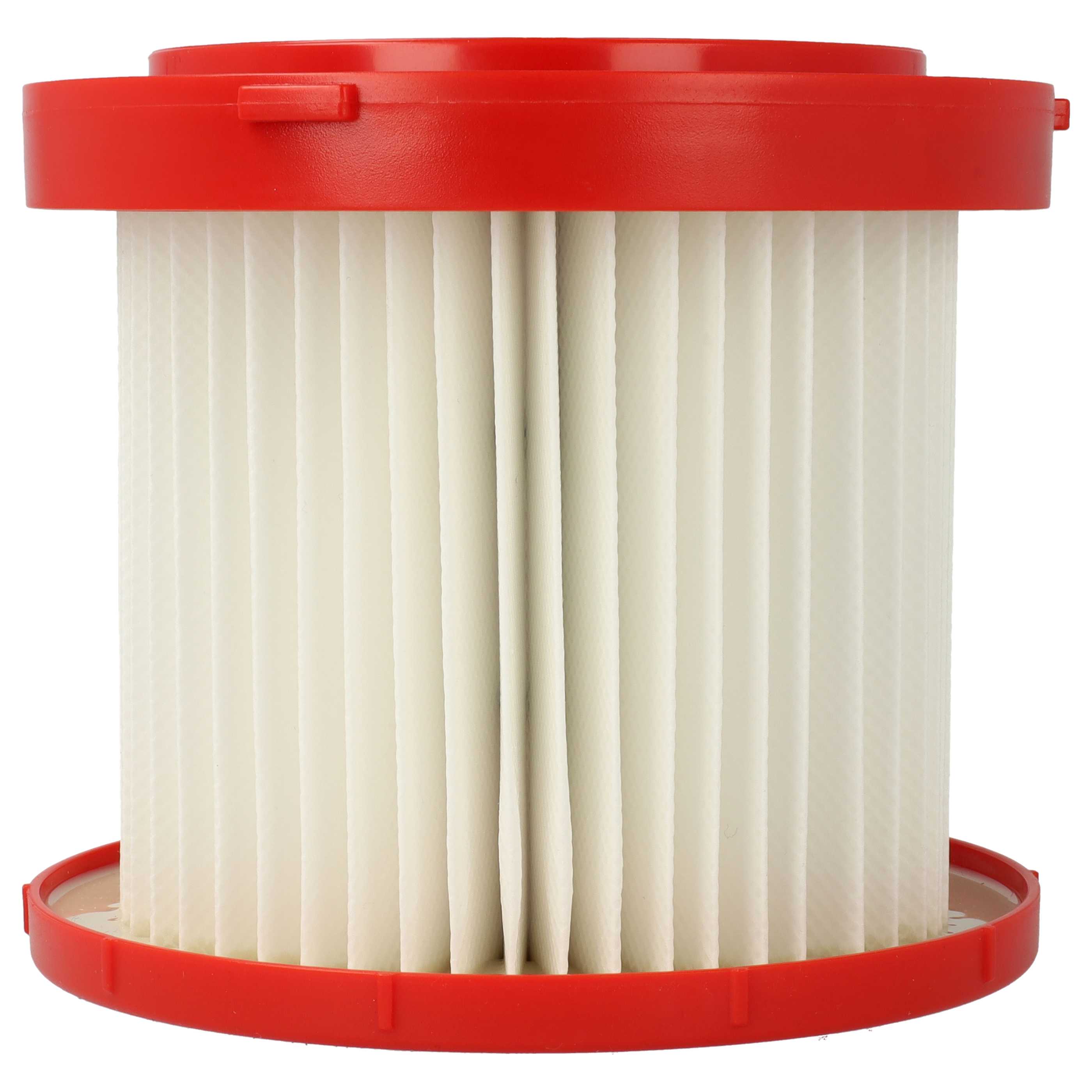 8x Filtro sostituisce Milwaukee 4931465230, 4058546360368 per aspirapolvere - filtro HEPA - bianco / rosso