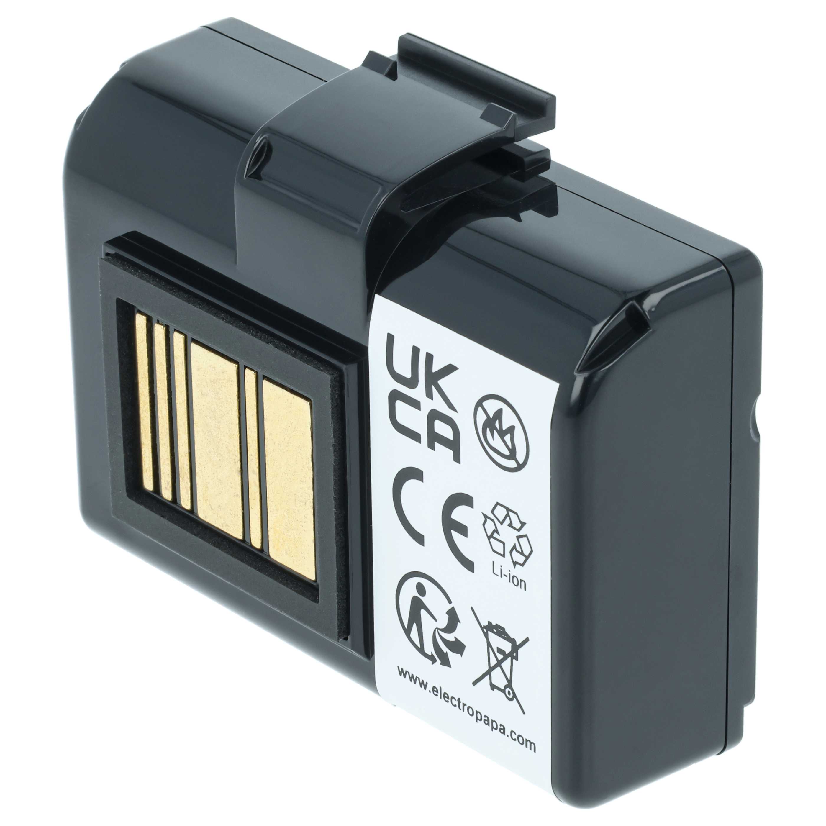 Batteria sostituisce Zebra BTRY-MPP-34MAHC1-01, AT16004, BTRY-MPP-34MA1-01 per stampante - 3400mAh 7,4V Li-Ion