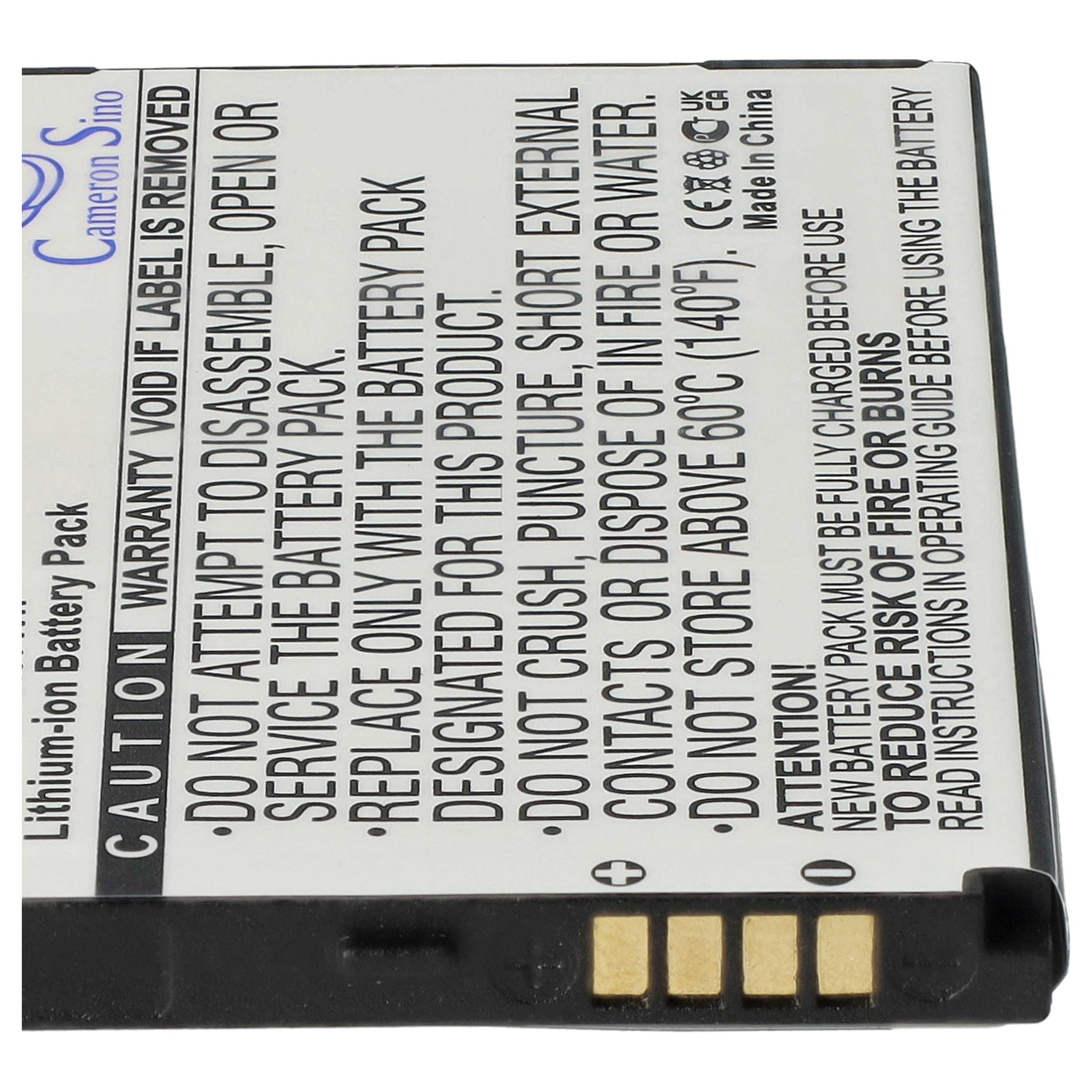 2x Batería reemplaza PSSO122621558 para escáner código de barras (1450 mAh, 3,7 V, Li-Ion)