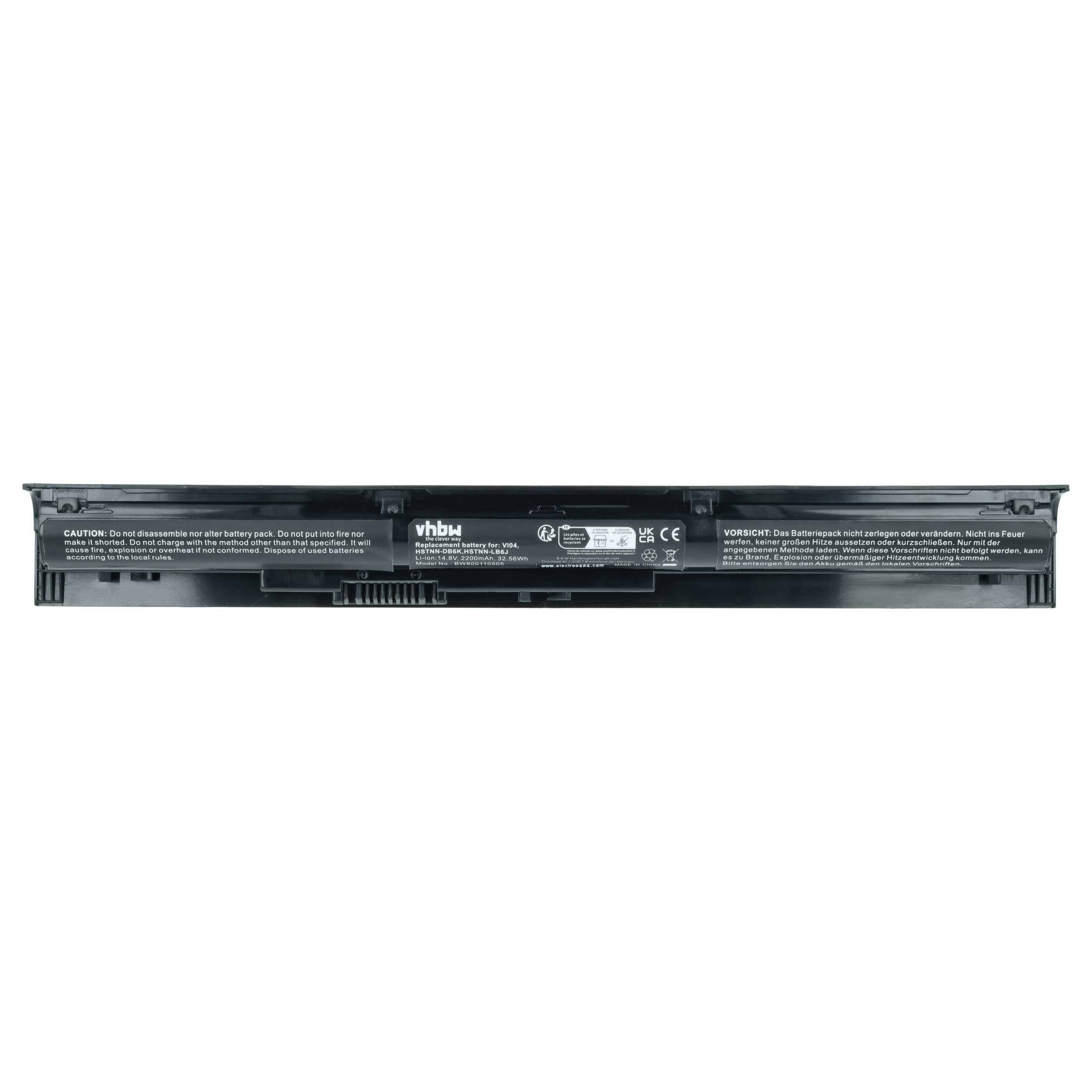 Akumulator do laptopa zamiennik HP 756478-421, 756478-541, 756479-421 - 2200 mAh 14,4 V Li-Ion, czarny