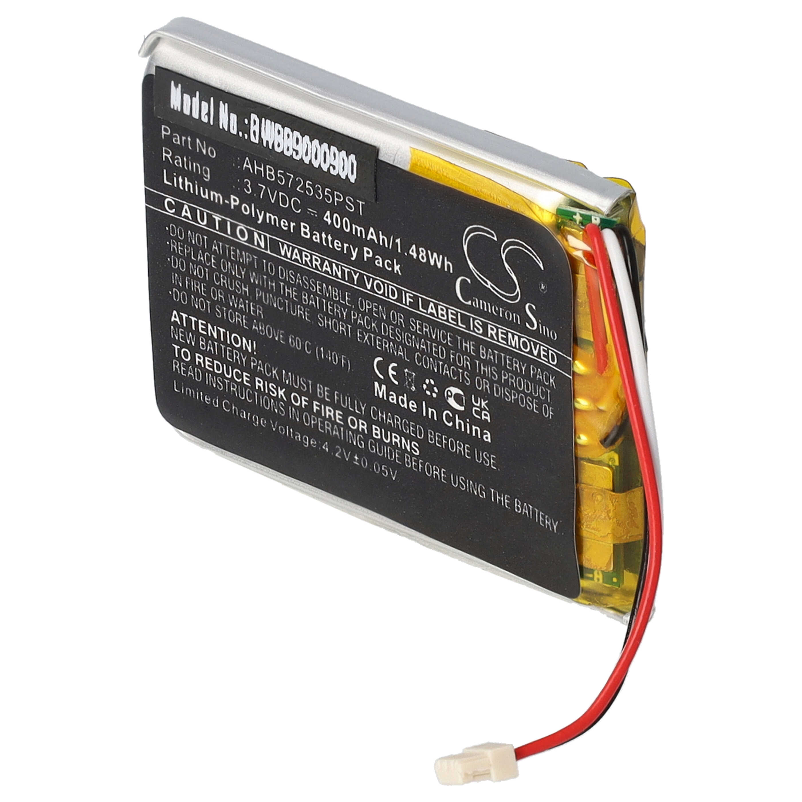 Akku als Ersatz für Jabra AHB572535PST - 400mAh 3,7V Li-Polymer