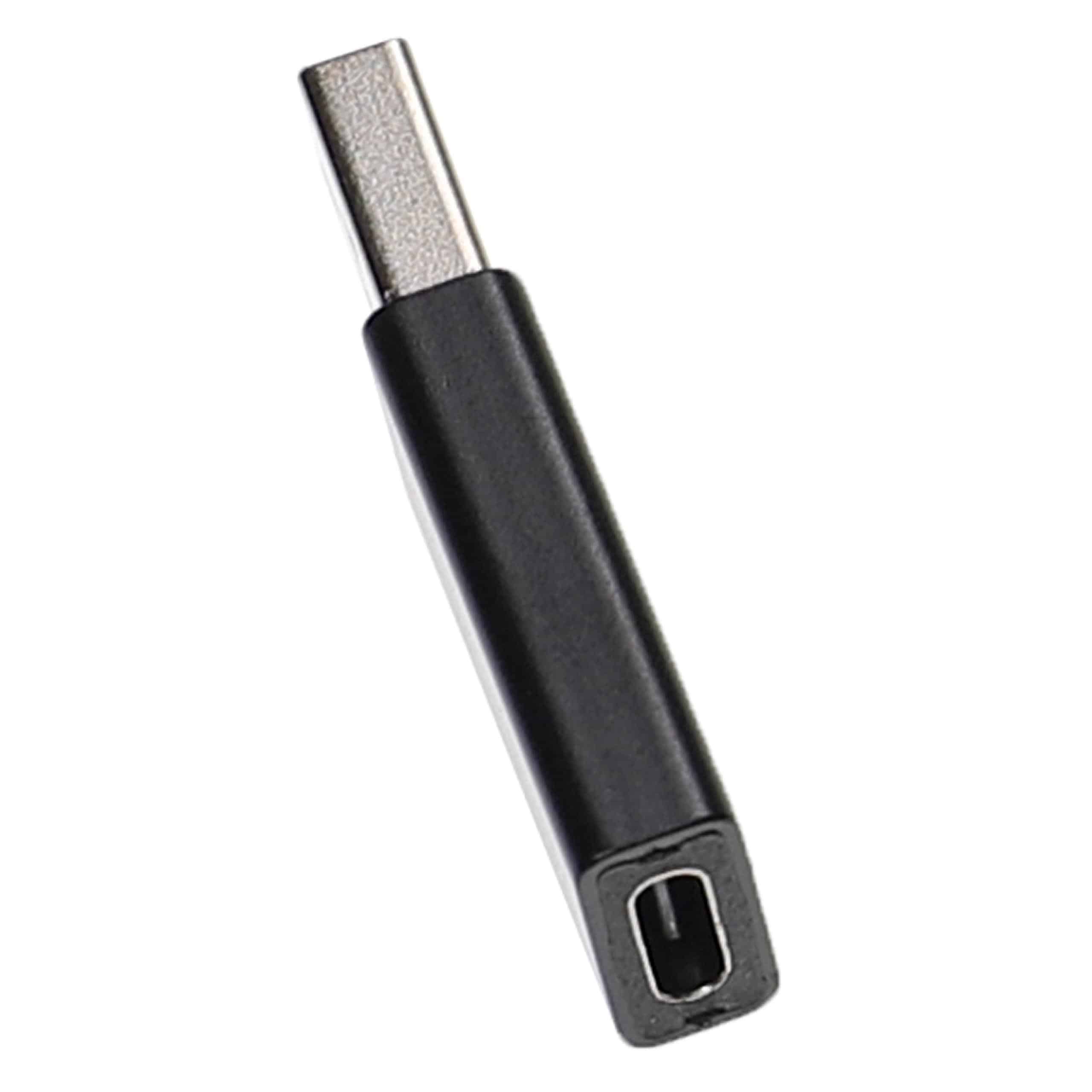 vhbw 2x Adapter USB Typ C (w) auf USB 3.0 (m) Smartphone, Tablet, Notebook - Schwarz