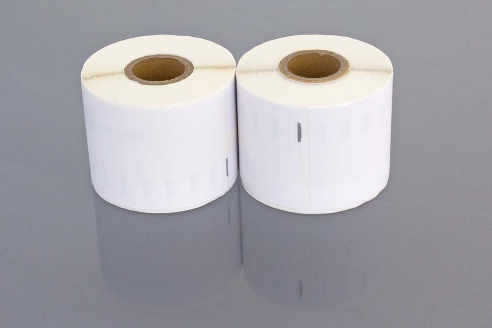 2x Labels replaces Dymo 99014 for Labeller - 54 mm x 101 mm