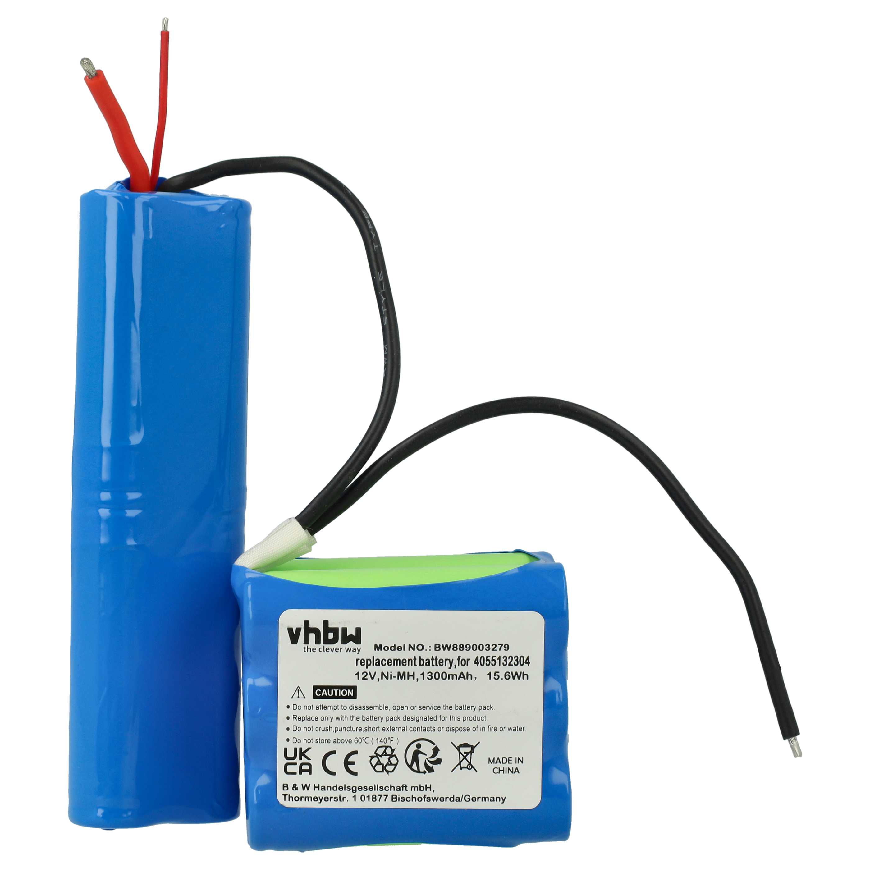 Battery replaces AEG 4055132304 for Electrolux etc. 1300mAh, 12V, NiMH