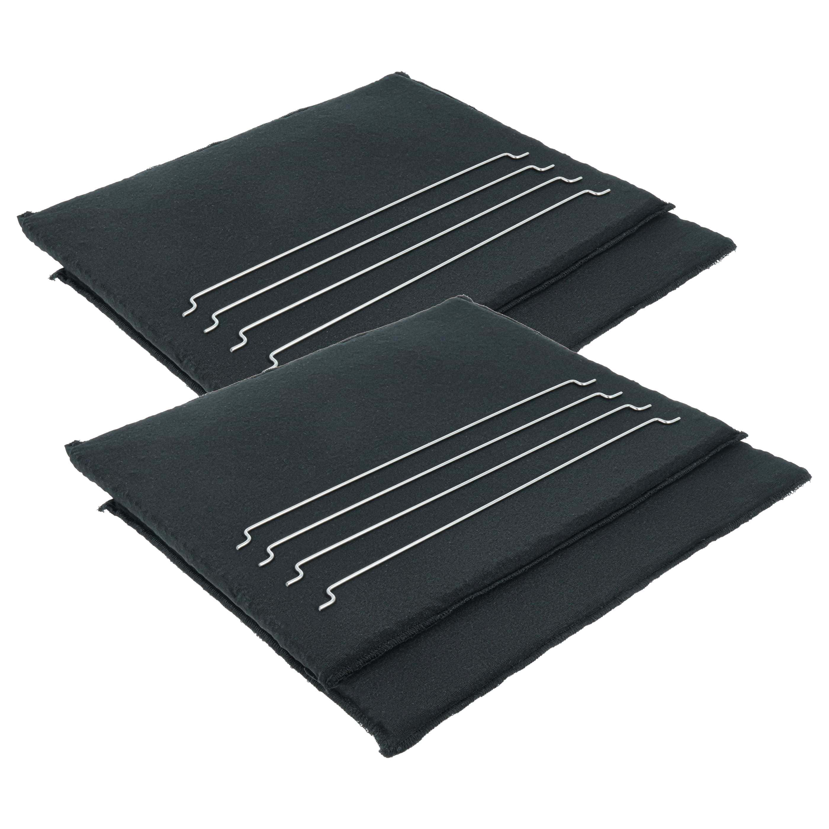 4x Filtres à charbon actif remplace AEG EFB1061, 4055385076, MCFE38 pour hotte Electrolux