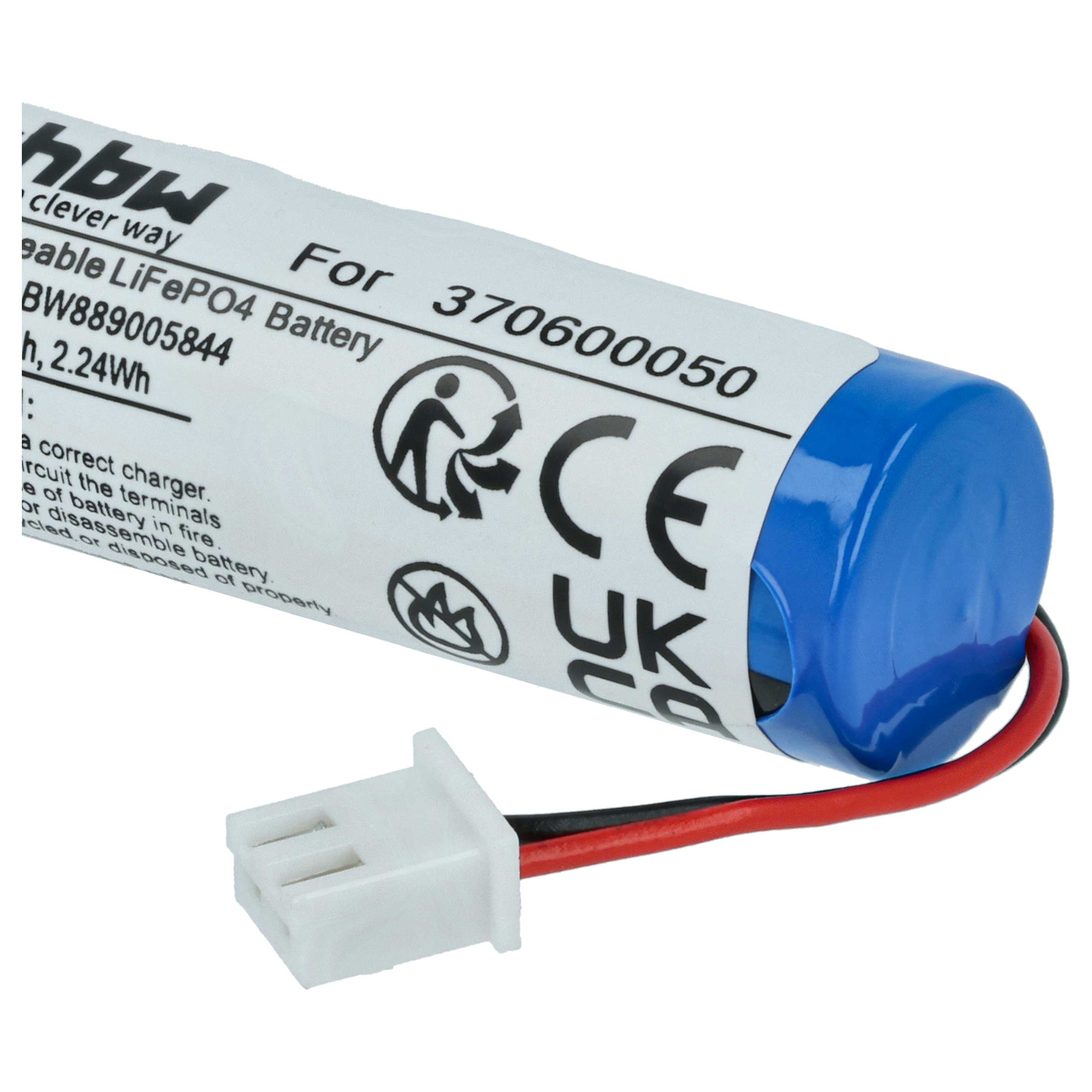Batterie (2 pcs.) remplace Carrera 370600050 modèle radio-télécommandé - 700mAh 3,2V LiFePO4, JST ZH
