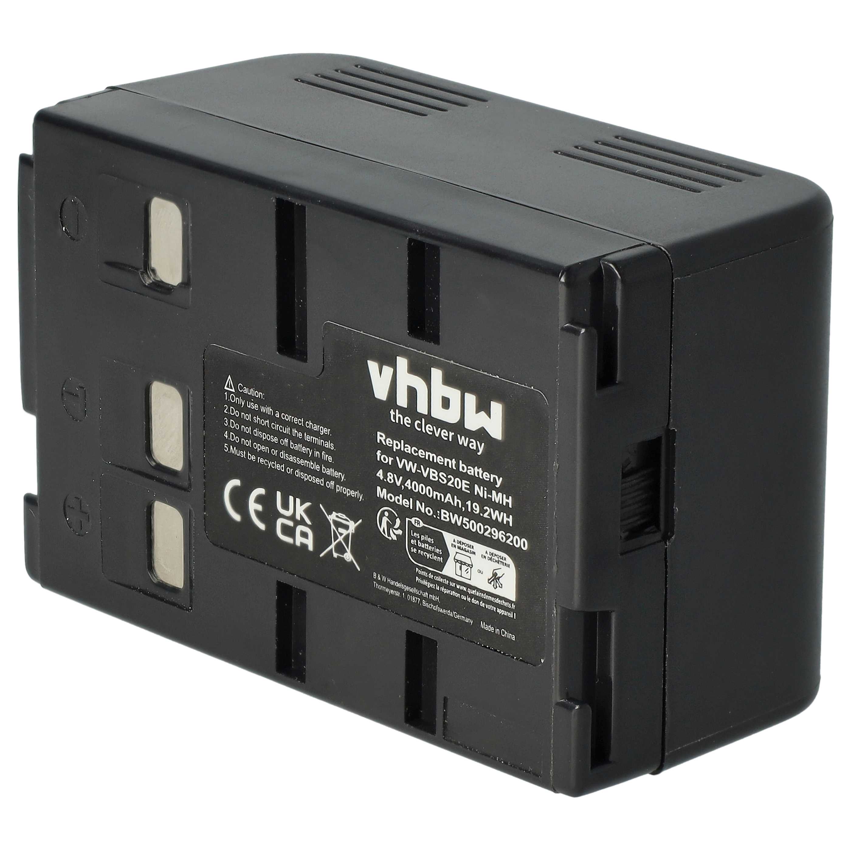 Videokamera-Akku (2 Stück) als Ersatz für Panasonic HHR-V211, PV211, HHR-V212 für Philips - 4000mAh 4,8V NiMH