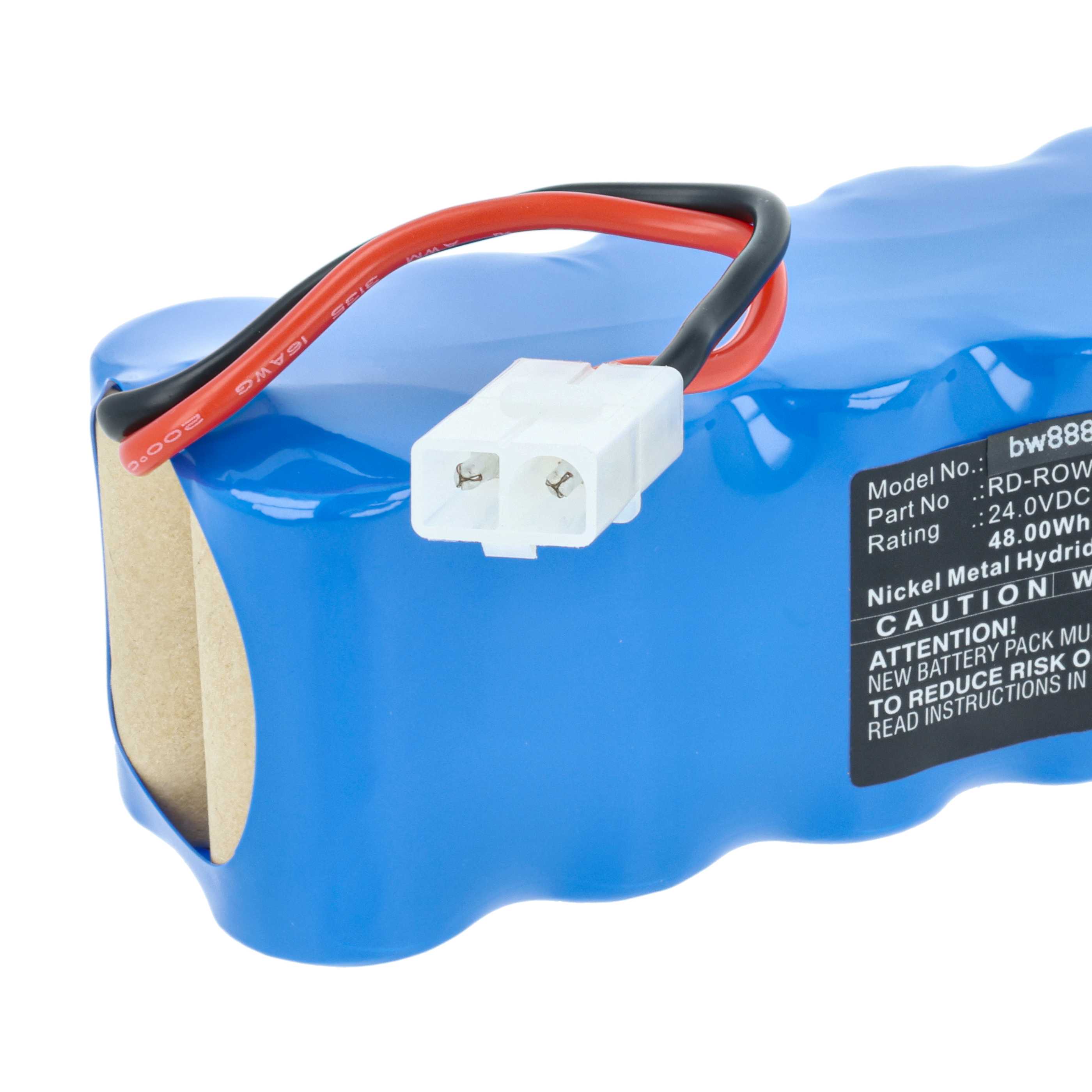 Battery replaces Rowenta RD-ROW24VA for Tefal etc. 2000mAh, 24V, NiMH