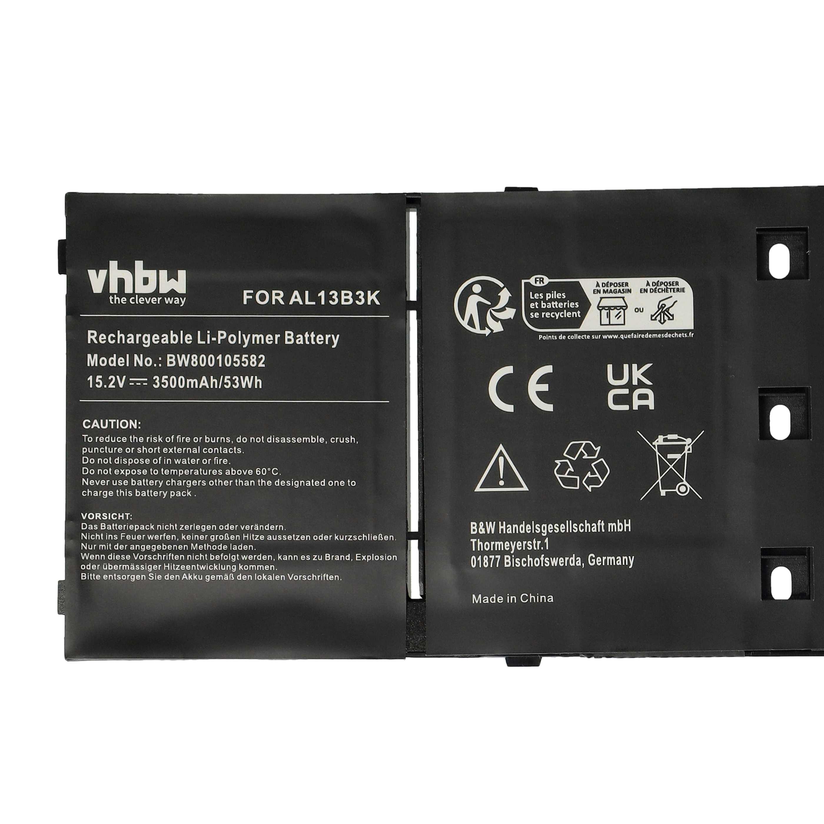 Akumulator do laptopa zamiennik Acer 41CP6/60/80, 41CP6/60/78, 4ICP6/60/80, 4ICP6/60/78 - 3500 mAh 15,2 V LiPo