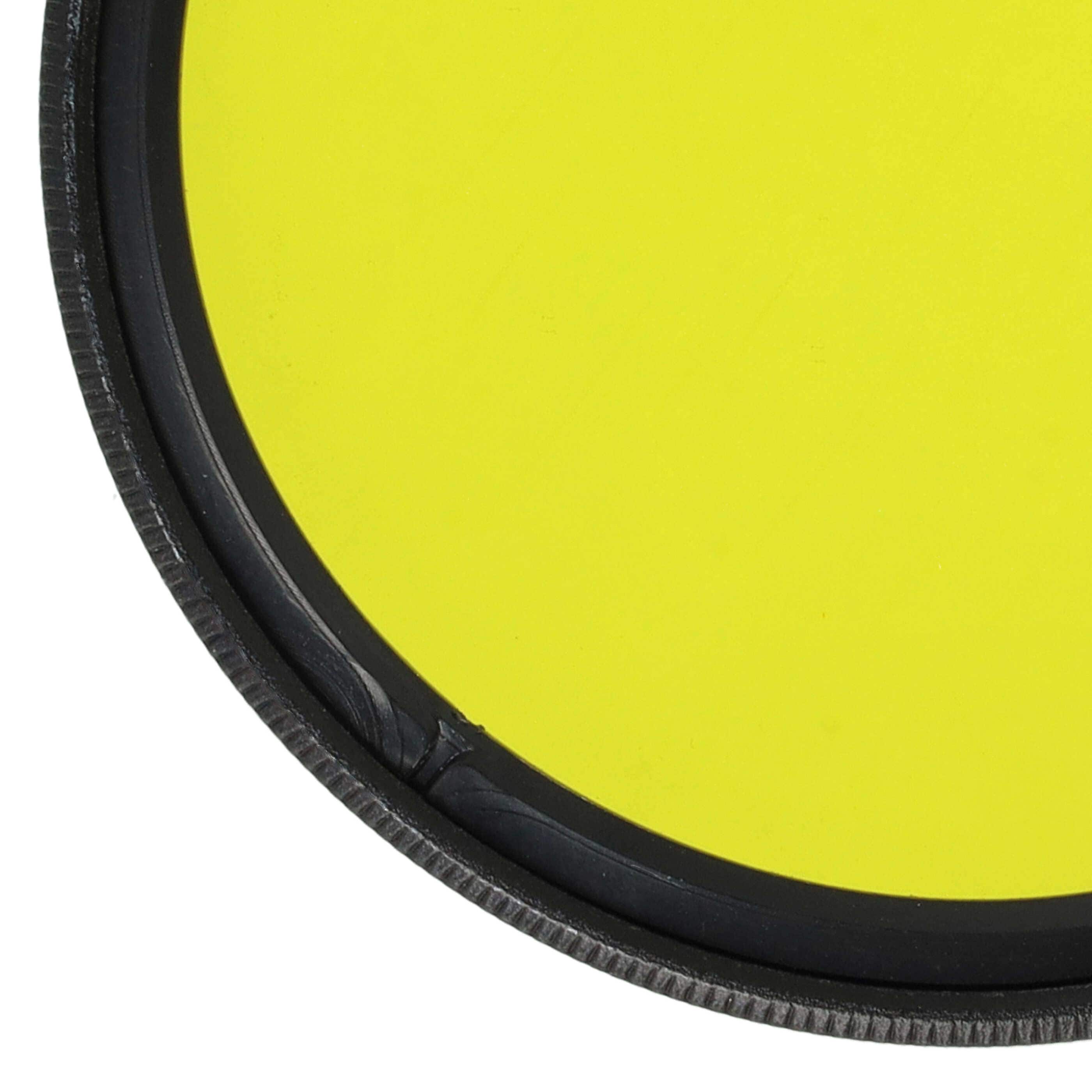 Coloured Filter, Yellow suitable for Camera Lenses with 52 mm Filter Thread - Yellow Filter