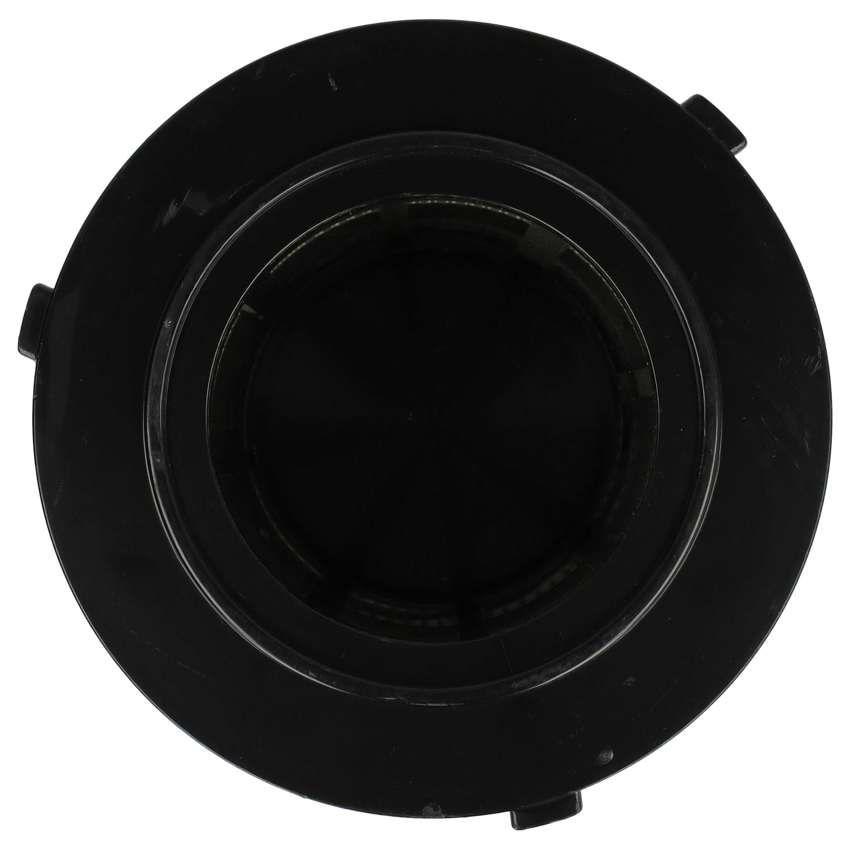 2x Filterround filter replaces Dewalt DCV5801H, DCV5801H-XJ for Dewalt Vacuum Cleaner, black / white