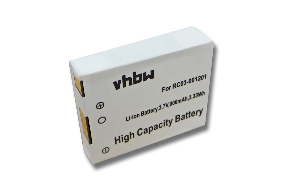 Batterie remplace Razer FT703437PP, RZ03-00120100-0000 pour souris sans-fil - 900mAh 3,7V Li-ion