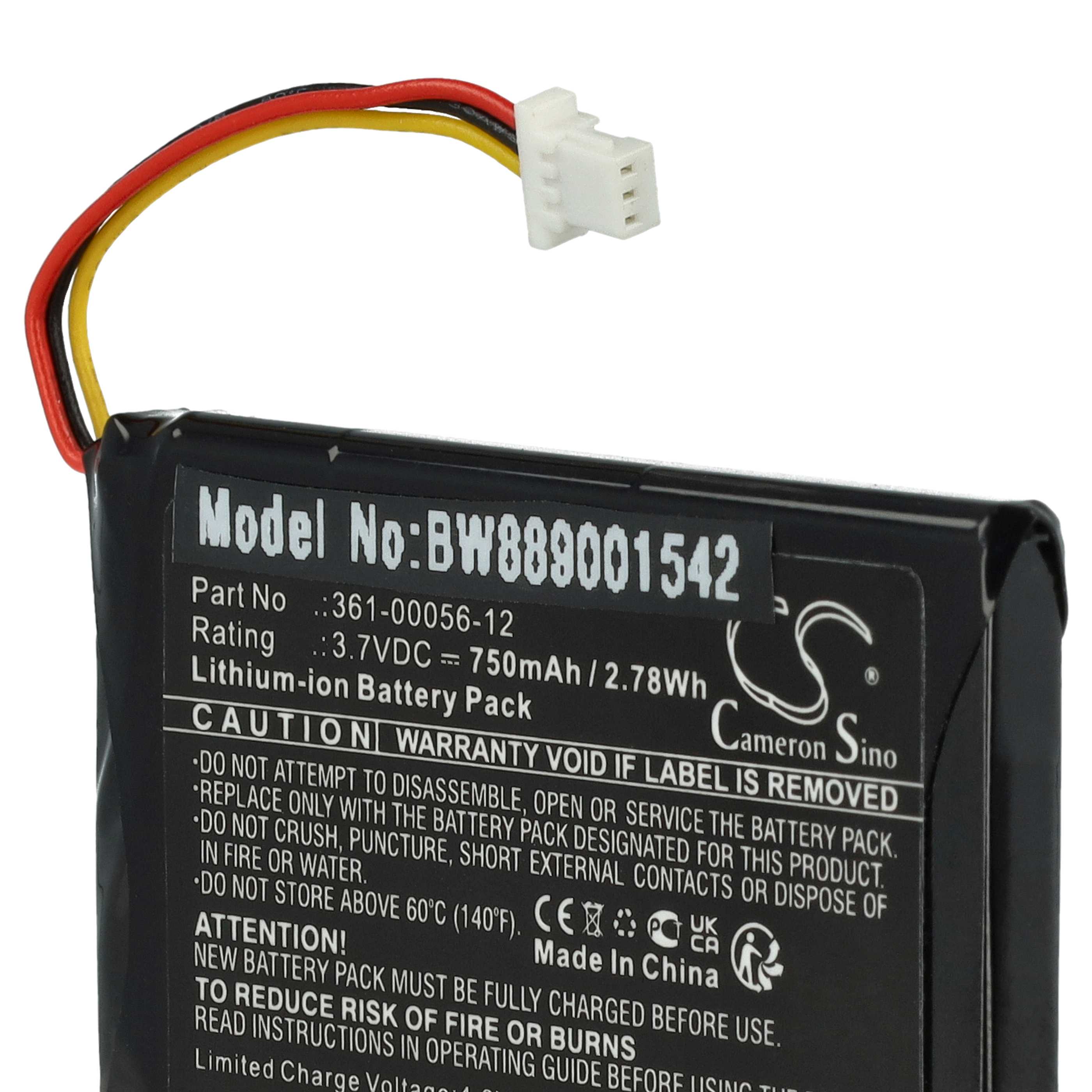 Akumulator do nawigacji GPS zamiennik Garmin 361-00056-12 - 750 mAh 3,7 V Li-Ion